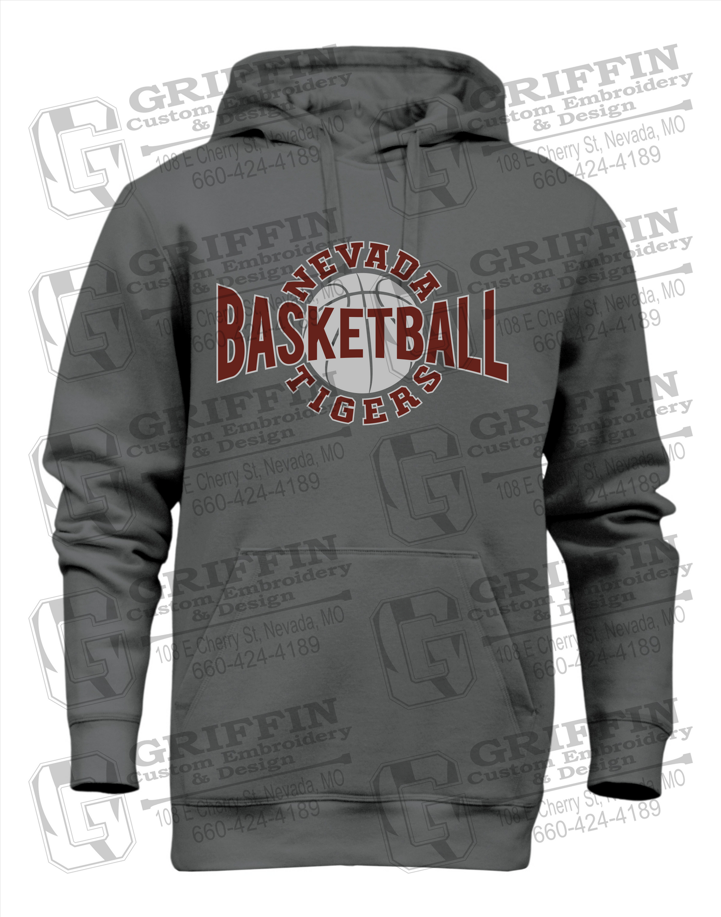 Nevada Tigers 24-M Heavyweight Hoodie - Basketball