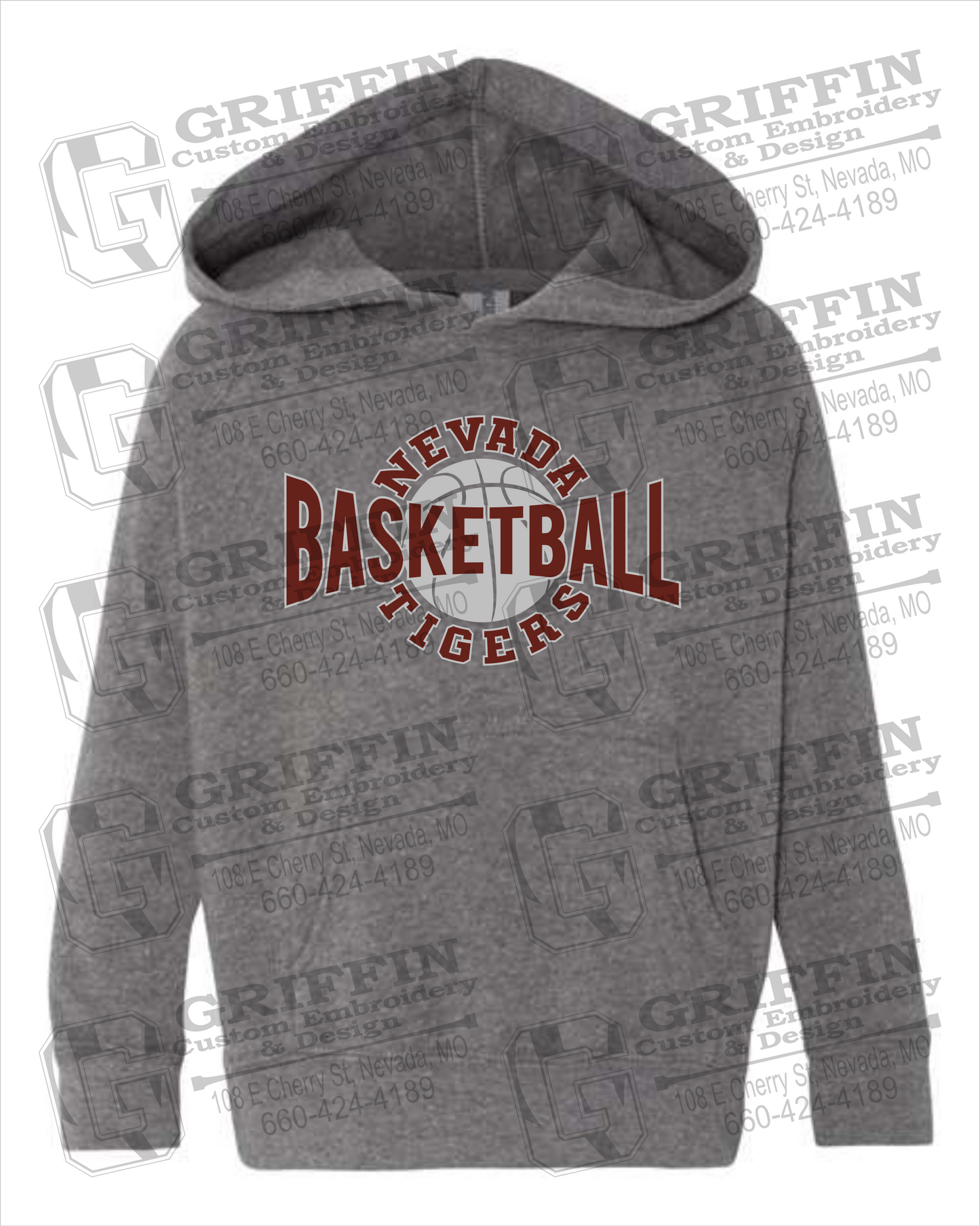 Toddler Hoodie - Basketball - Nevada Tigers 24-M