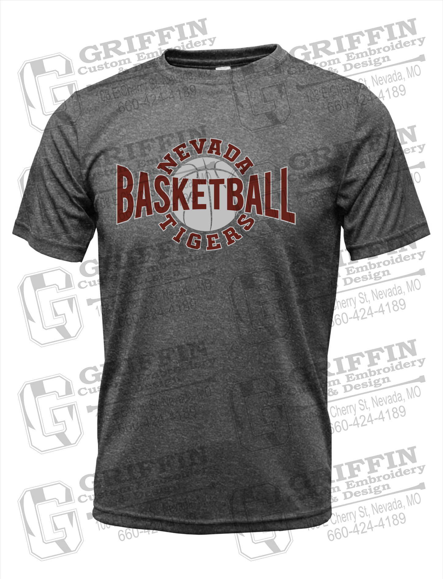 Dry-Fit Short Sleeve T-Shirt - Basketball - Nevada Tigers 24-M