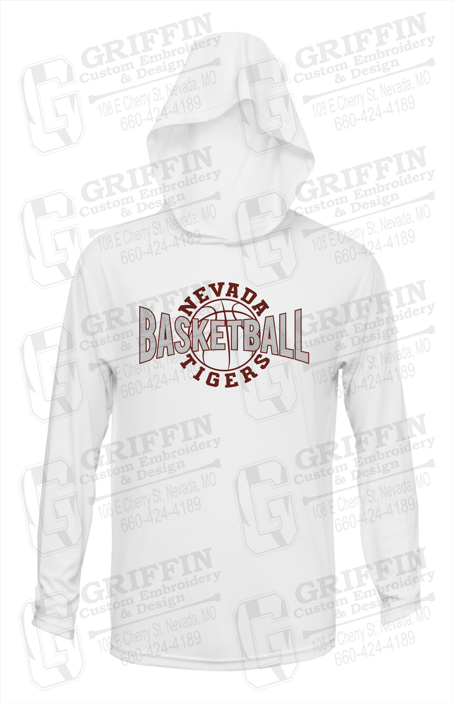Dry-Fit T-Shirt Hoodie - Basketball - Nevada Tigers 24-M