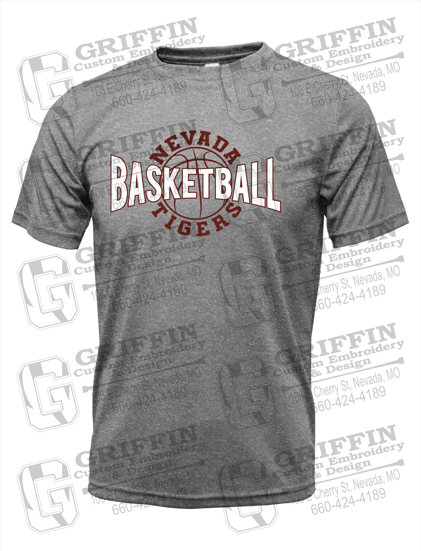 Dry-Fit Short Sleeve T-Shirt - Basketball - Nevada Tigers 24-M