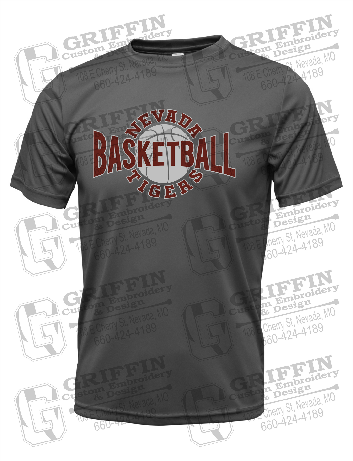 Dry-Fit Short Sleeve T-Shirt - Basketball - Nevada Tigers 24-M