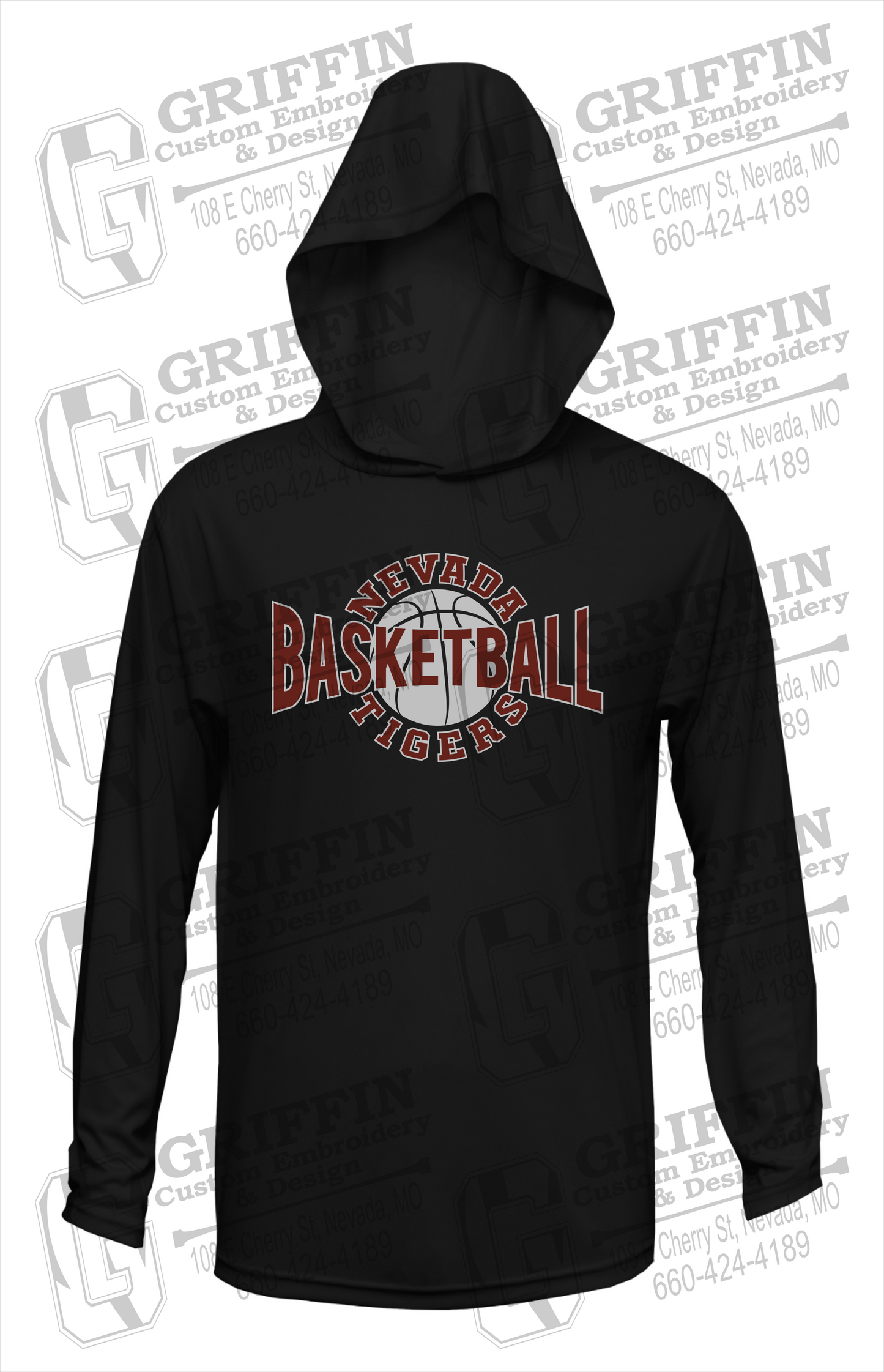 Dry-Fit T-Shirt Hoodie - Basketball - Nevada Tigers 24-M