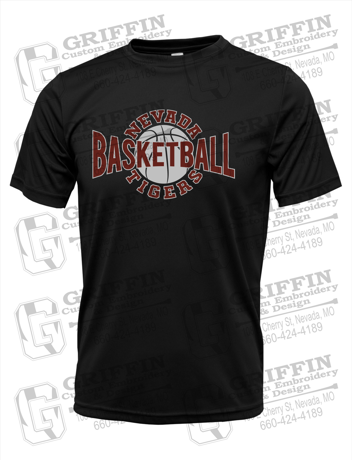 Dry-Fit Short Sleeve T-Shirt - Basketball - Nevada Tigers 24-M