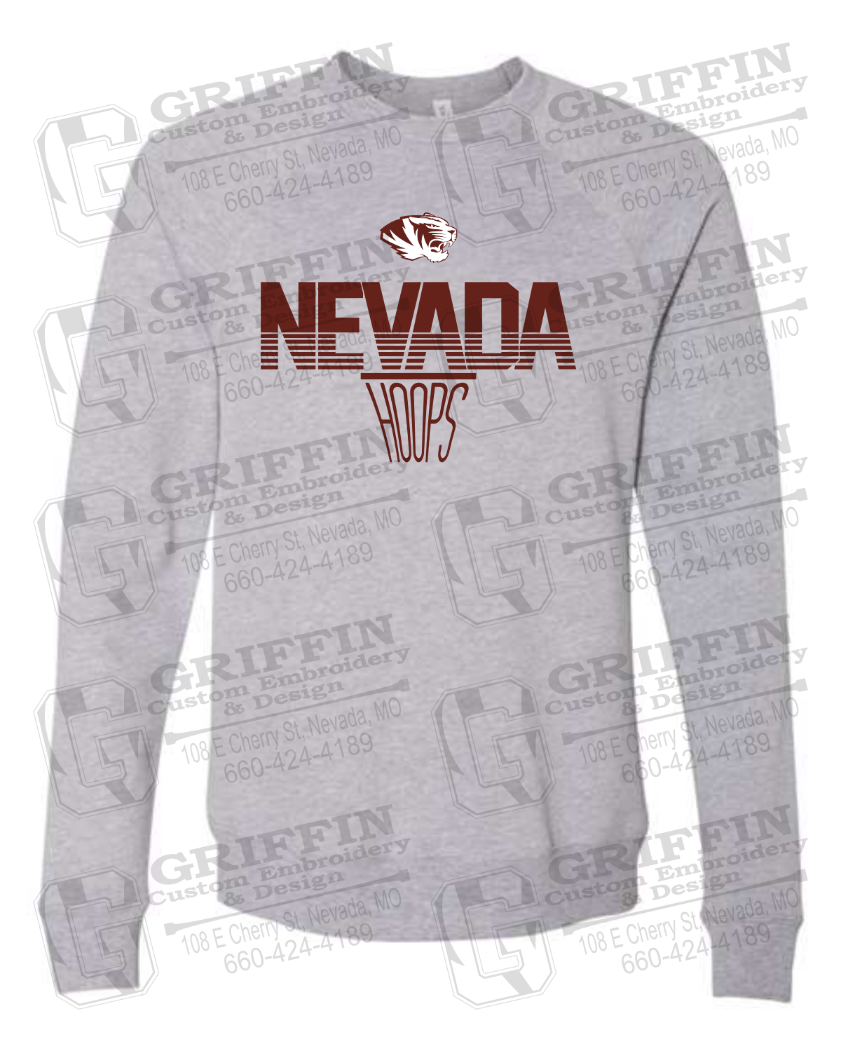 Sponge Fleece Sweatshirt - Basketball - Nevada Tigers 24-N