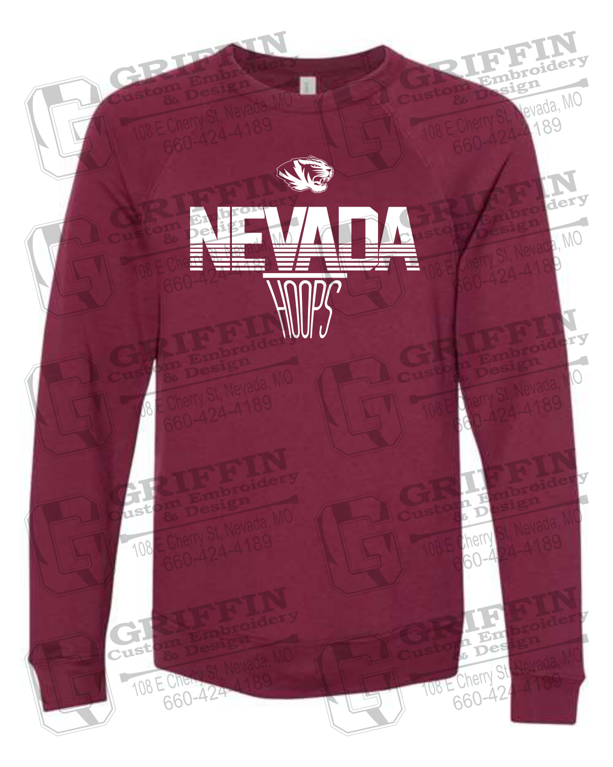 Sponge Fleece Sweatshirt - Basketball - Nevada Tigers 24-N