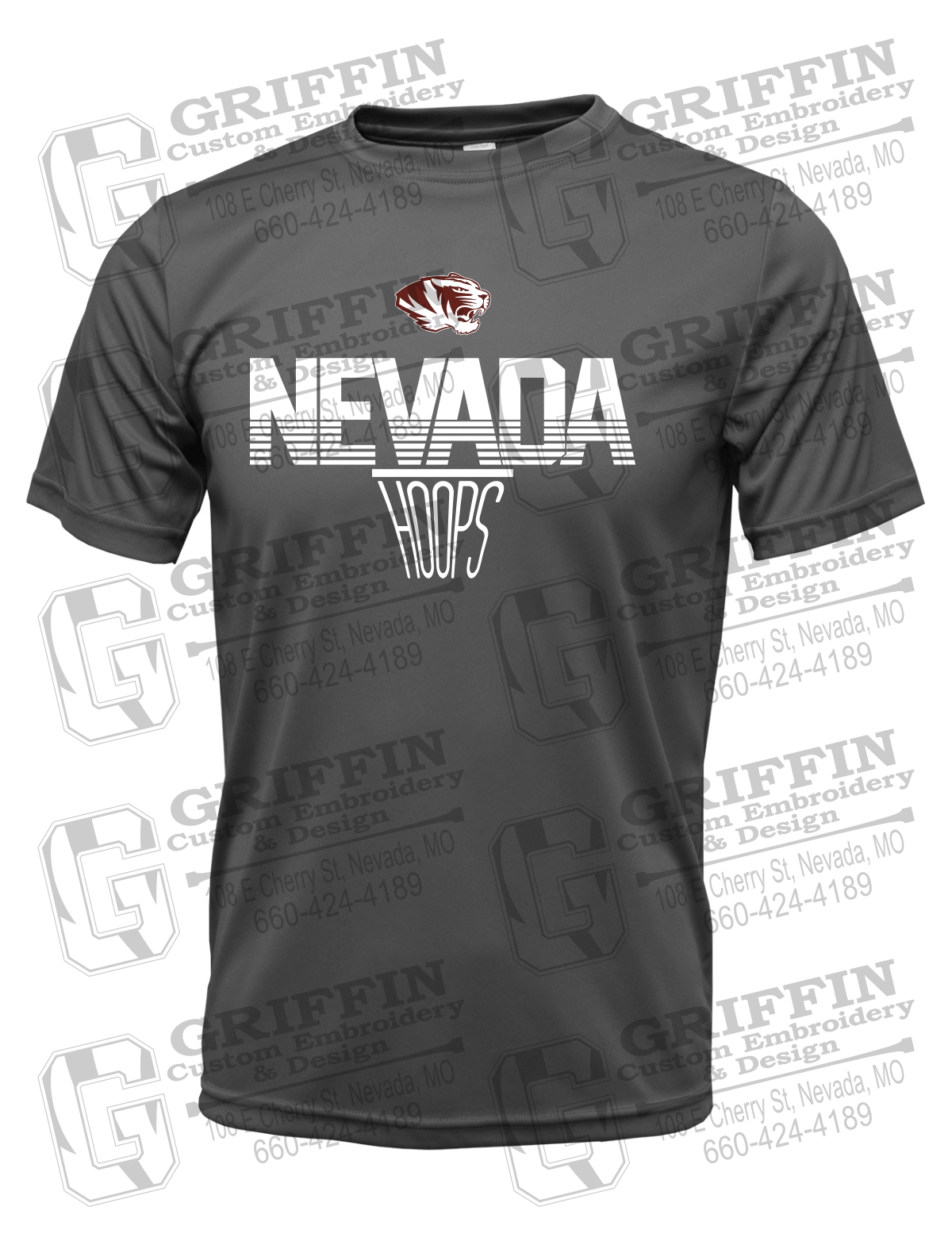 Dry-Fit Short Sleeve T-Shirt - Basketball - Nevada Tigers 24-N