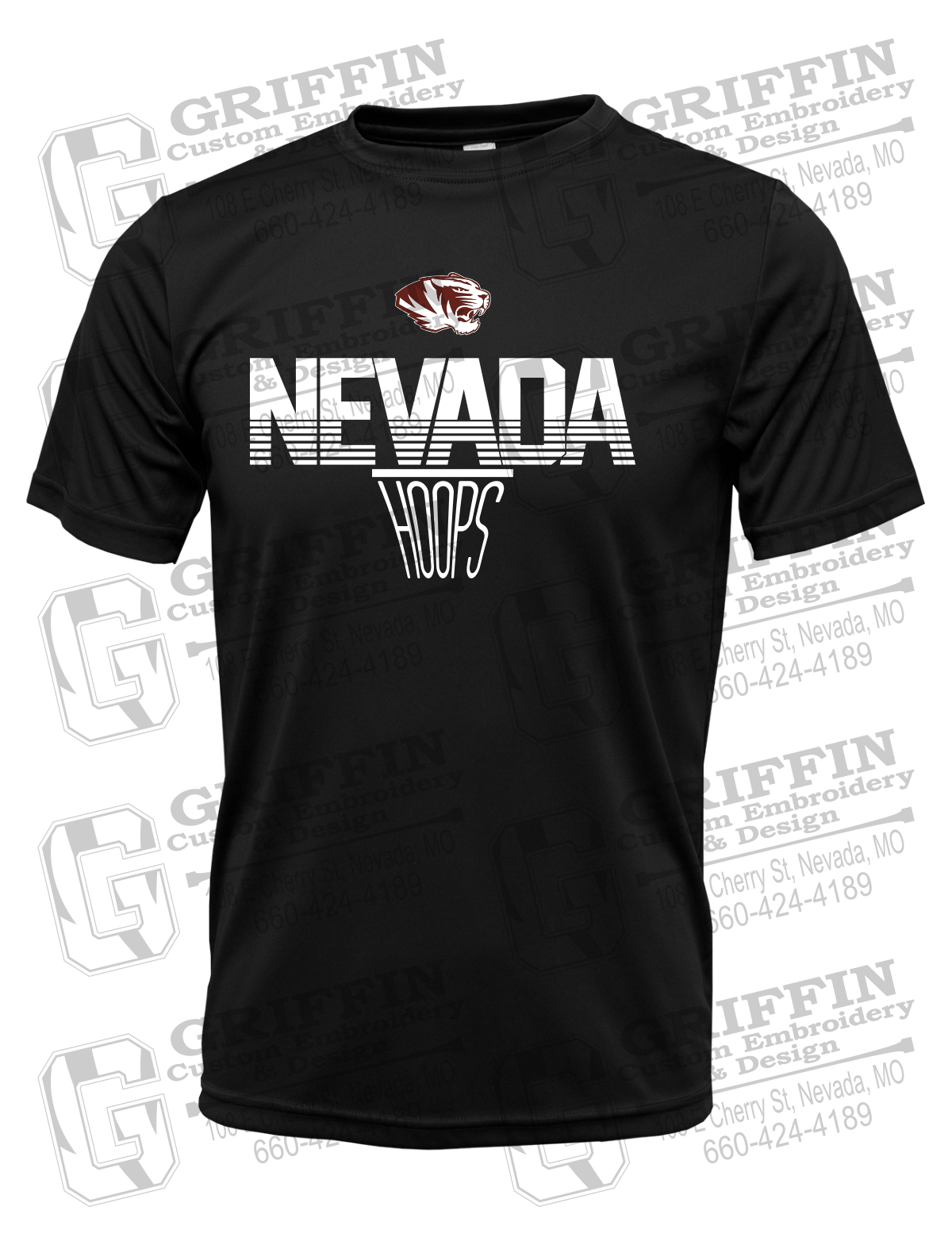 Dry-Fit Short Sleeve T-Shirt - Basketball - Nevada Tigers 24-N