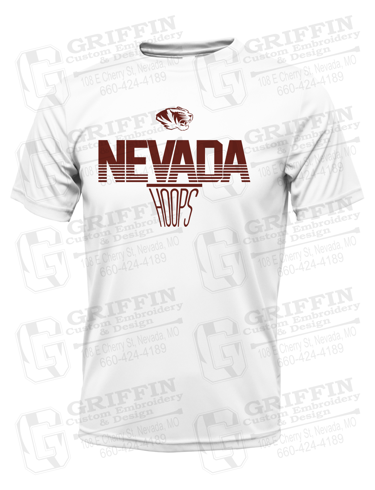 Dry-Fit Short Sleeve T-Shirt - Basketball - Nevada Tigers 24-N