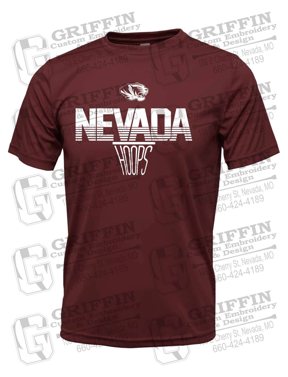 Dry-Fit Short Sleeve T-Shirt - Basketball - Nevada Tigers 24-N