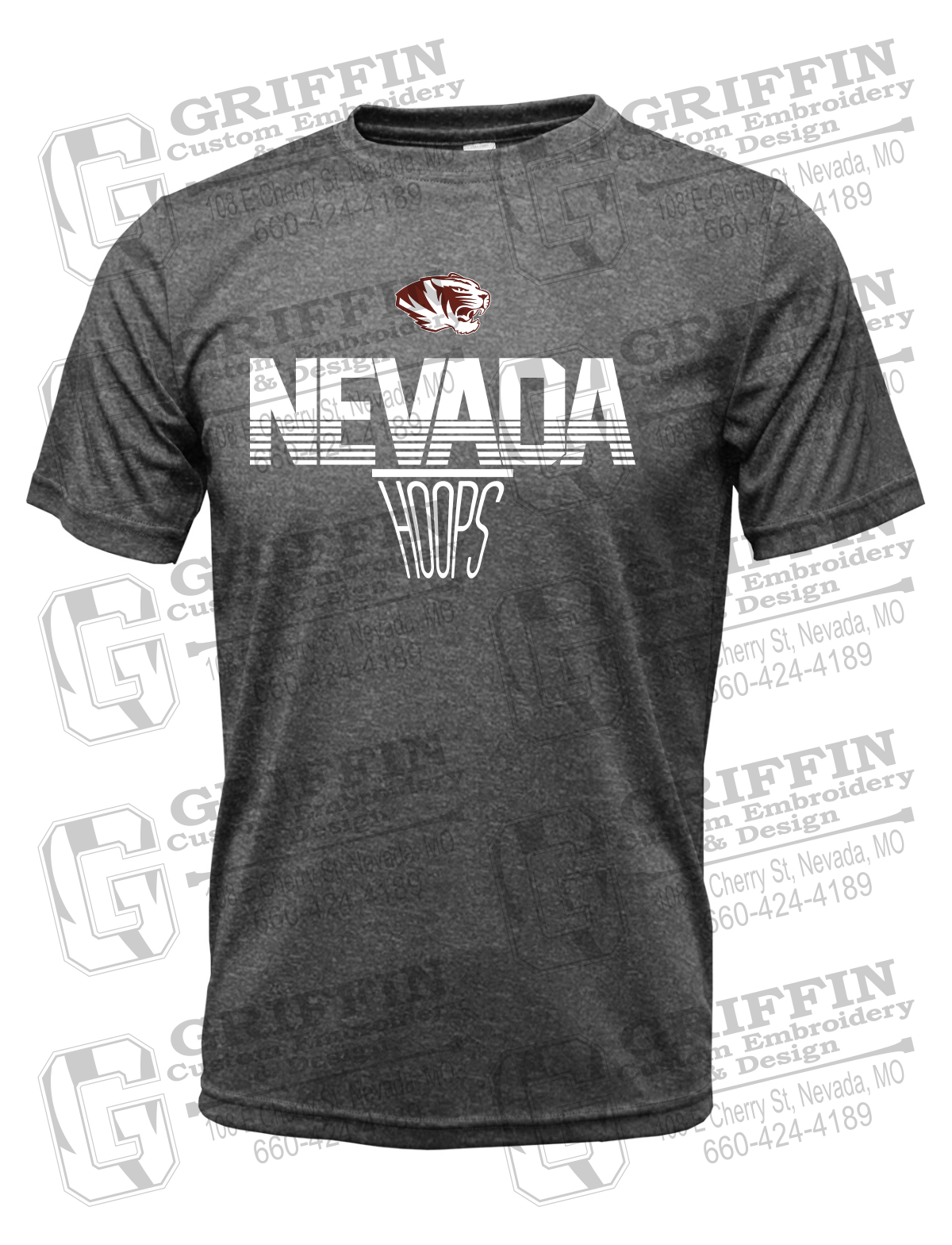 Dry-Fit Short Sleeve T-Shirt - Basketball - Nevada Tigers 24-N