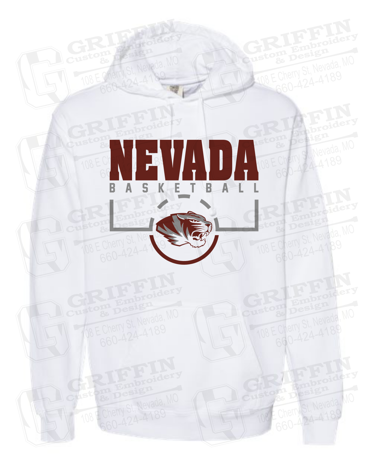 Comfort Colors Hoodie - Basketball - Nevada Tigers 24-P