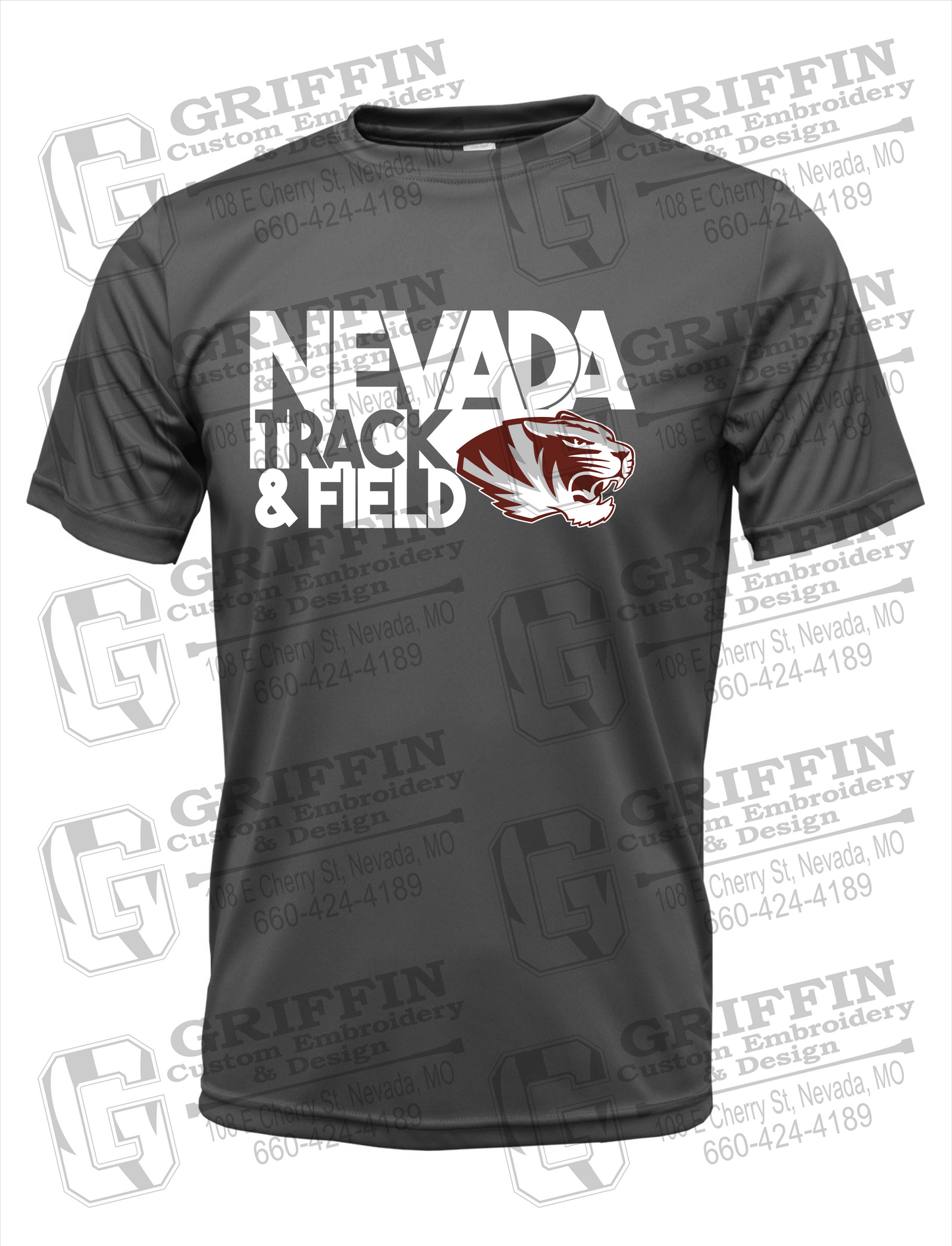 Dry-Fit Short Sleeve T-Shirt - Track & Field - Nevada Tigers 24-Q
