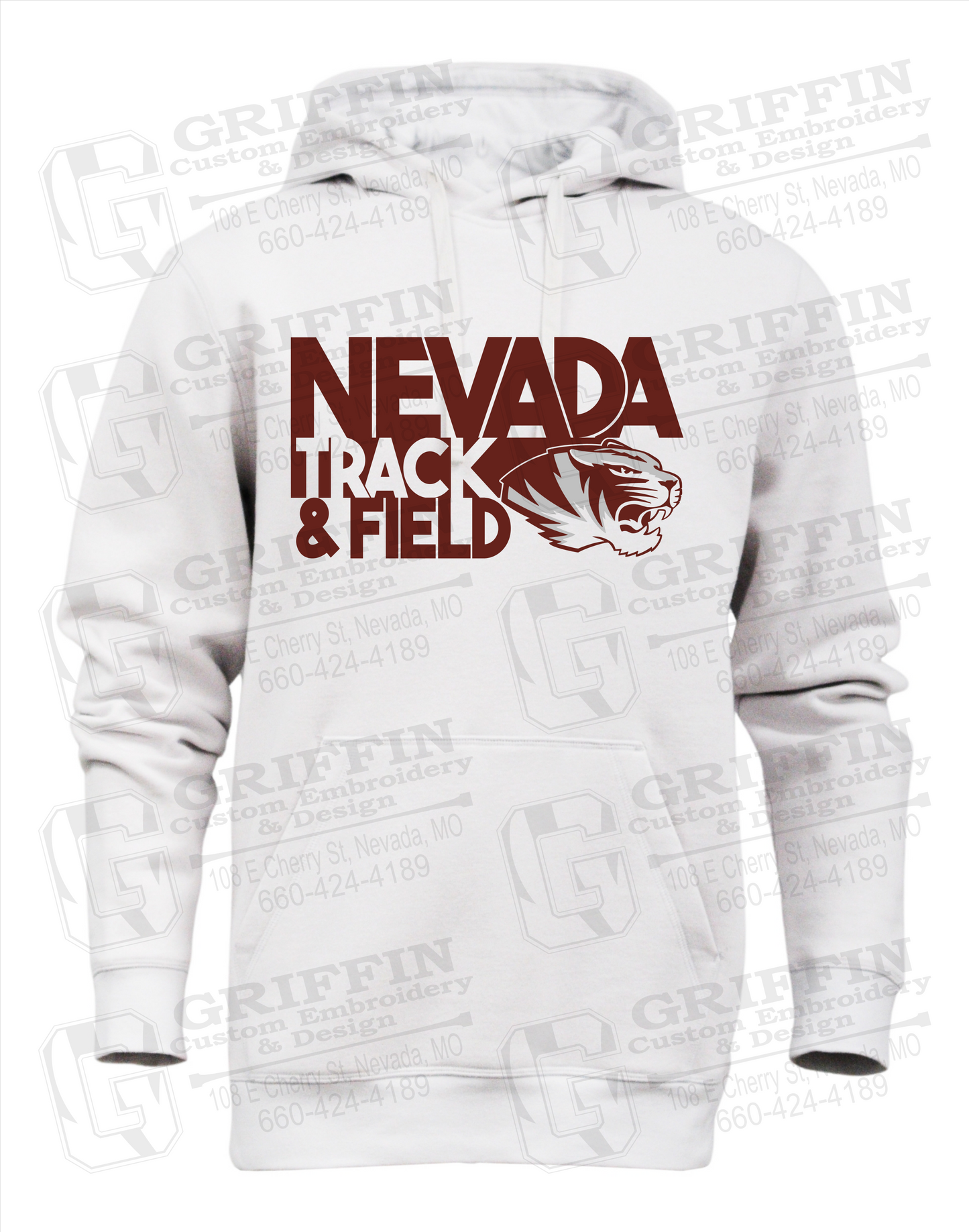 Heavyweight Fleece Hoodie - Track & Field - Nevada Tigers 24-Q