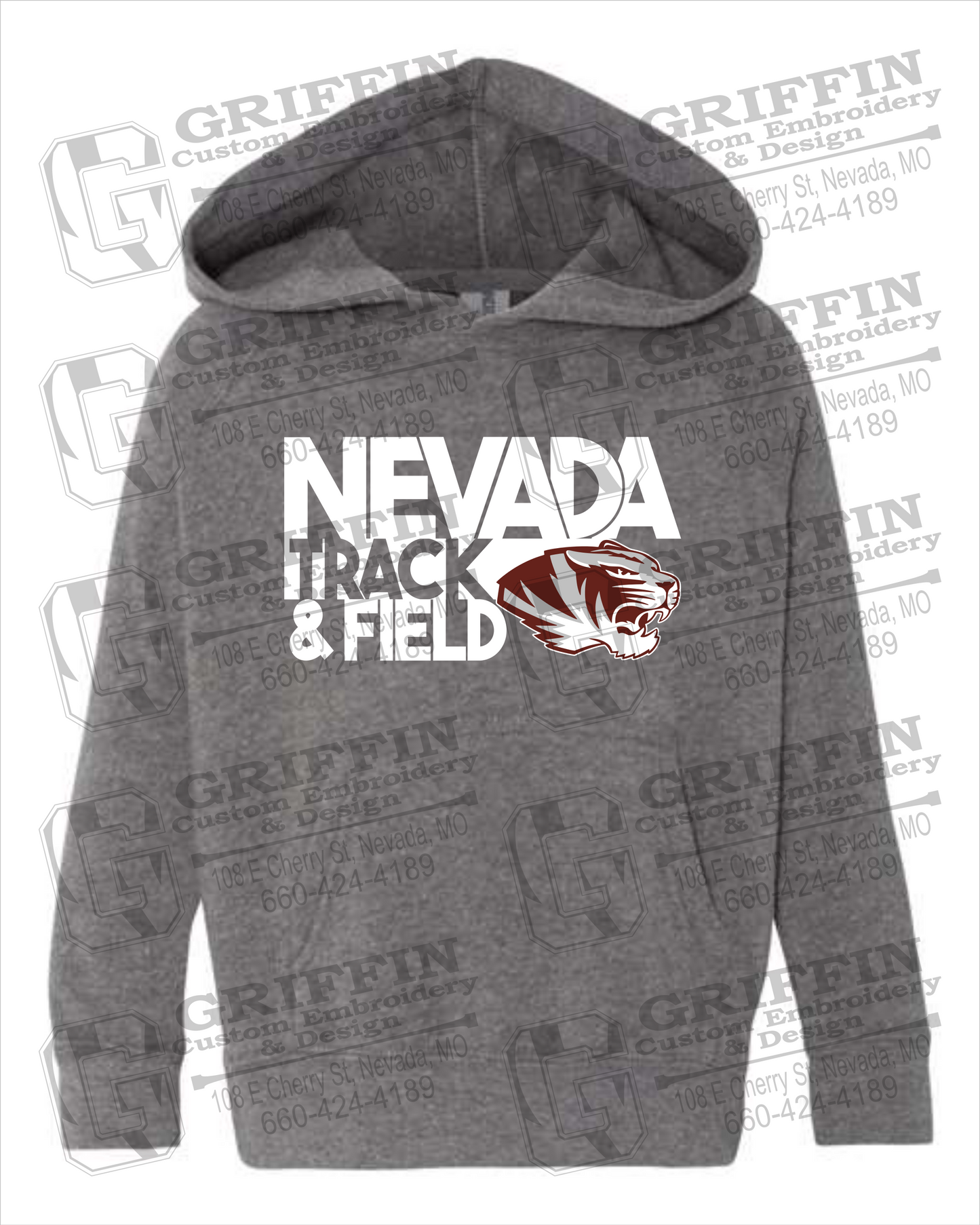 Nevada Tigers 24-Q Toddler Hoodie - Track & Field