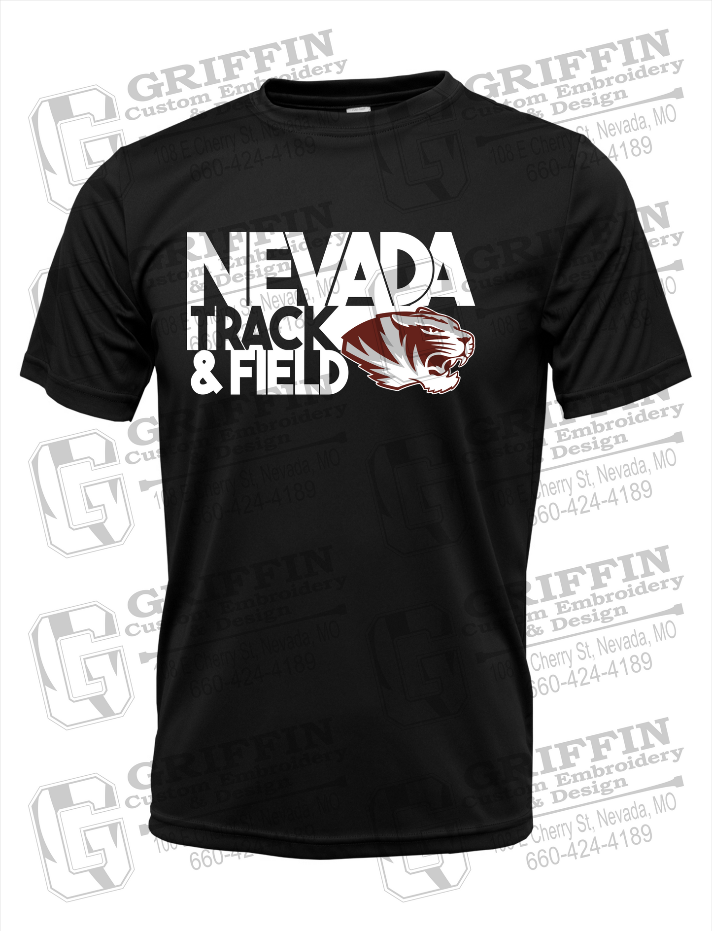 Dry-Fit Short Sleeve T-Shirt - Track & Field - Nevada Tigers 24-Q
