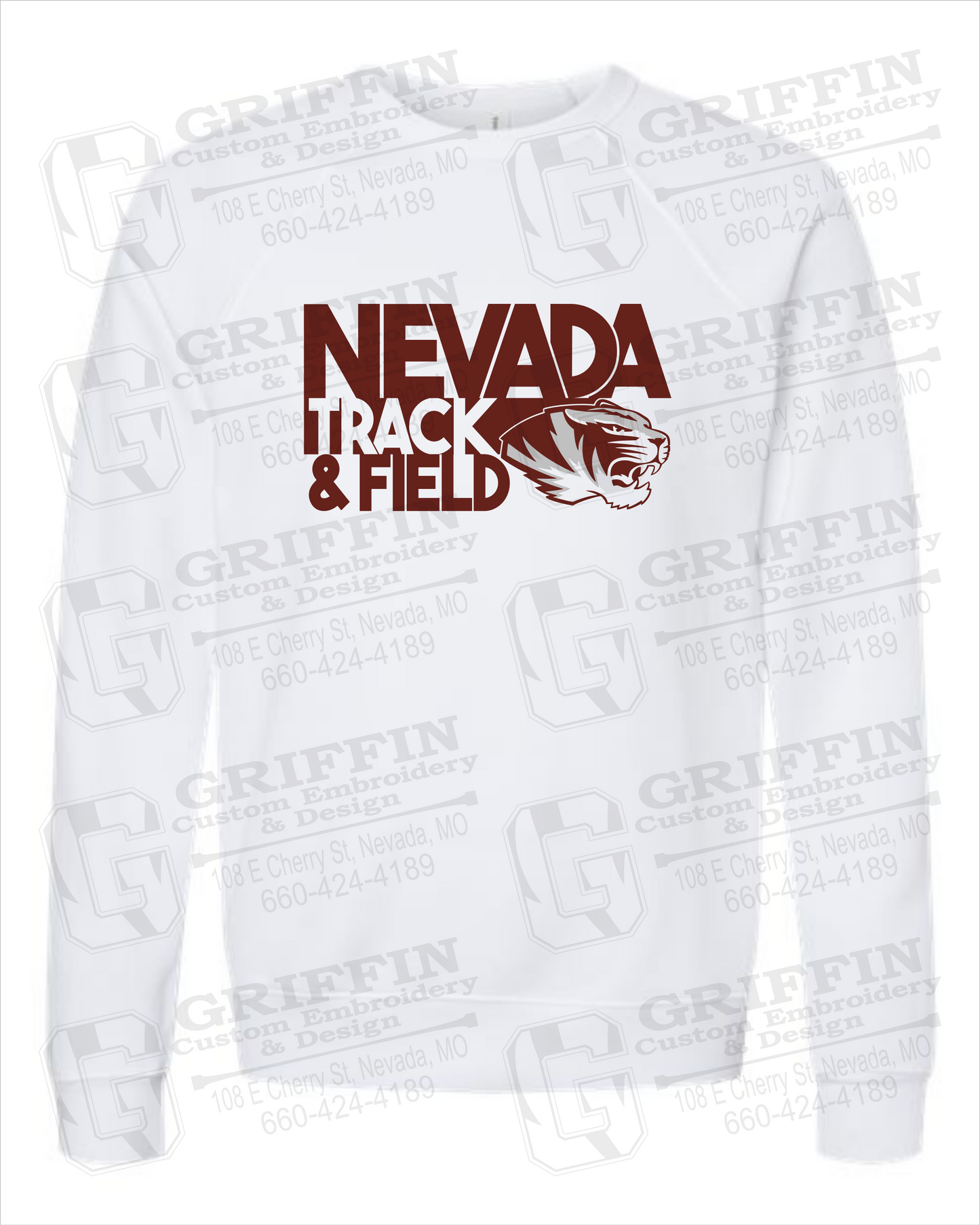 Nevada Tigers 24-Q Sponge Fleece Sweatshirt - Track & Field