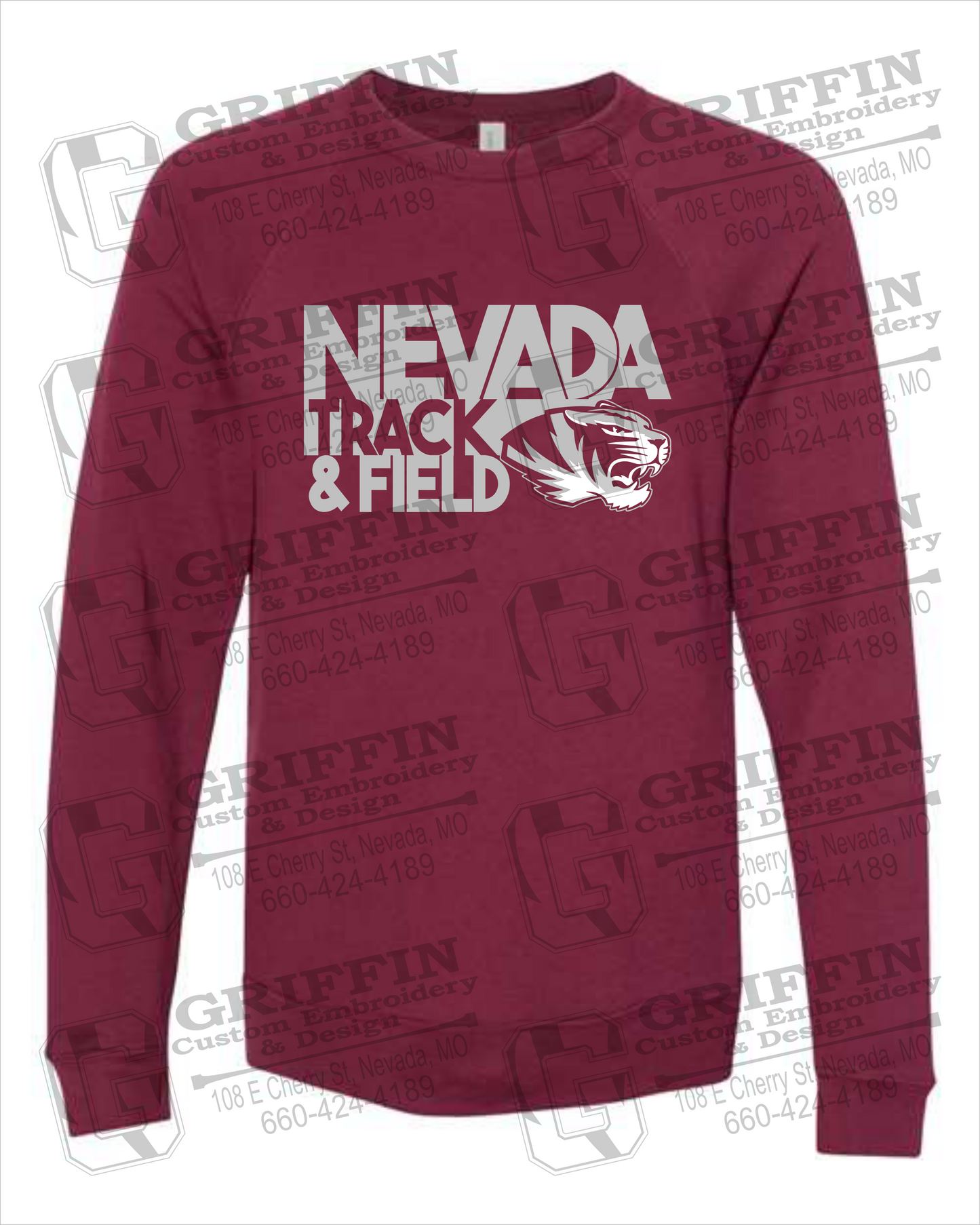 Nevada Tigers 24-Q Sponge Fleece Sweatshirt - Track & Field