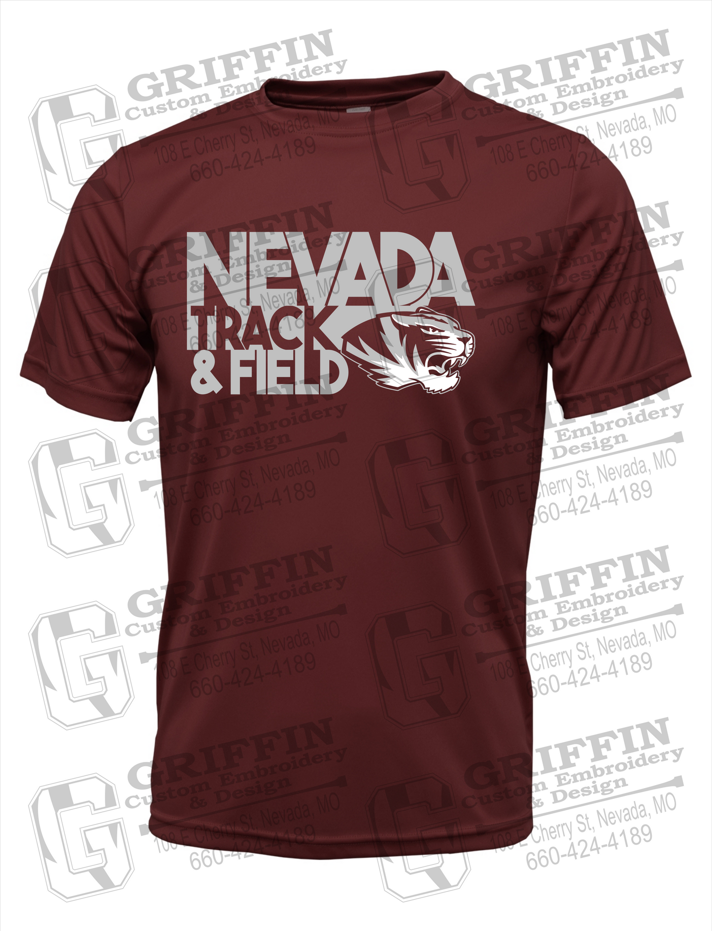 Dry-Fit Short Sleeve T-Shirt - Track & Field - Nevada Tigers 24-Q