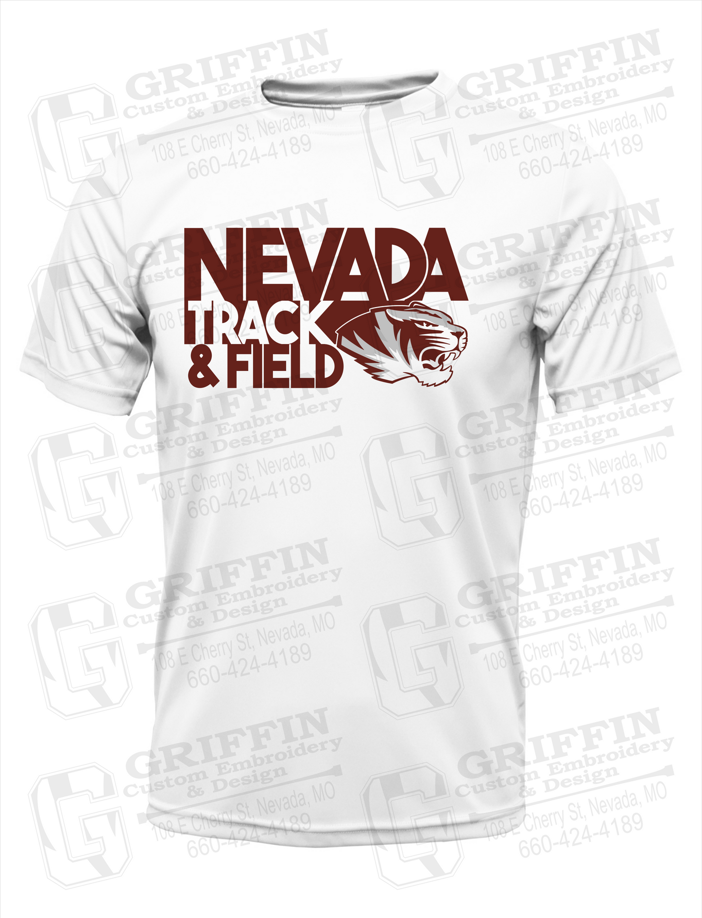 Dry-Fit Short Sleeve T-Shirt - Track & Field - Nevada Tigers 24-Q