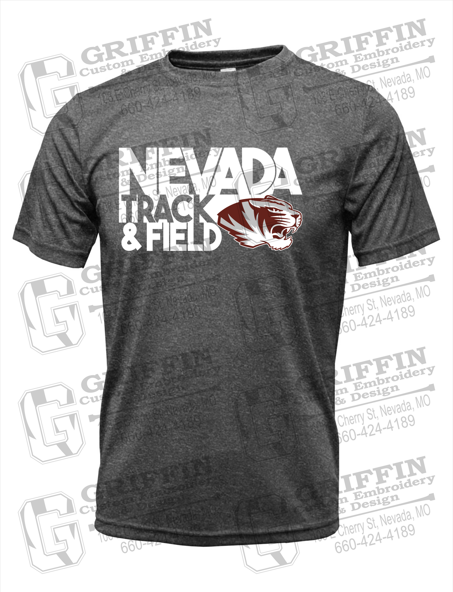 Dry-Fit Short Sleeve T-Shirt - Track & Field - Nevada Tigers 24-Q