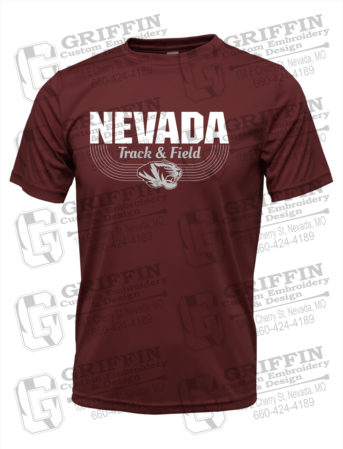 Dry-Fit Short Sleeve T-Shirt - Track & Field - Nevada Tigers 24-R