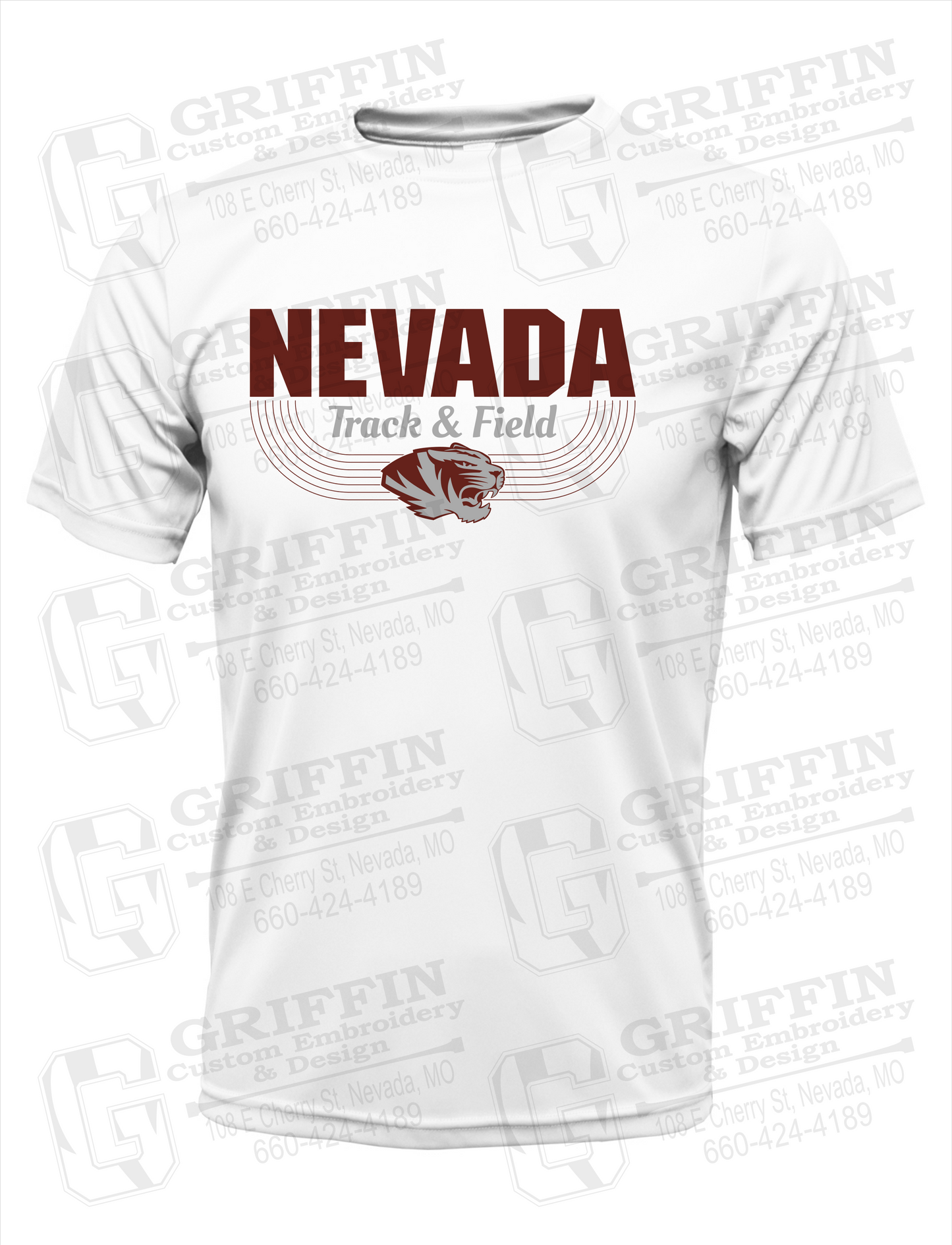Dry-Fit Short Sleeve T-Shirt - Track & Field - Nevada Tigers 24-R