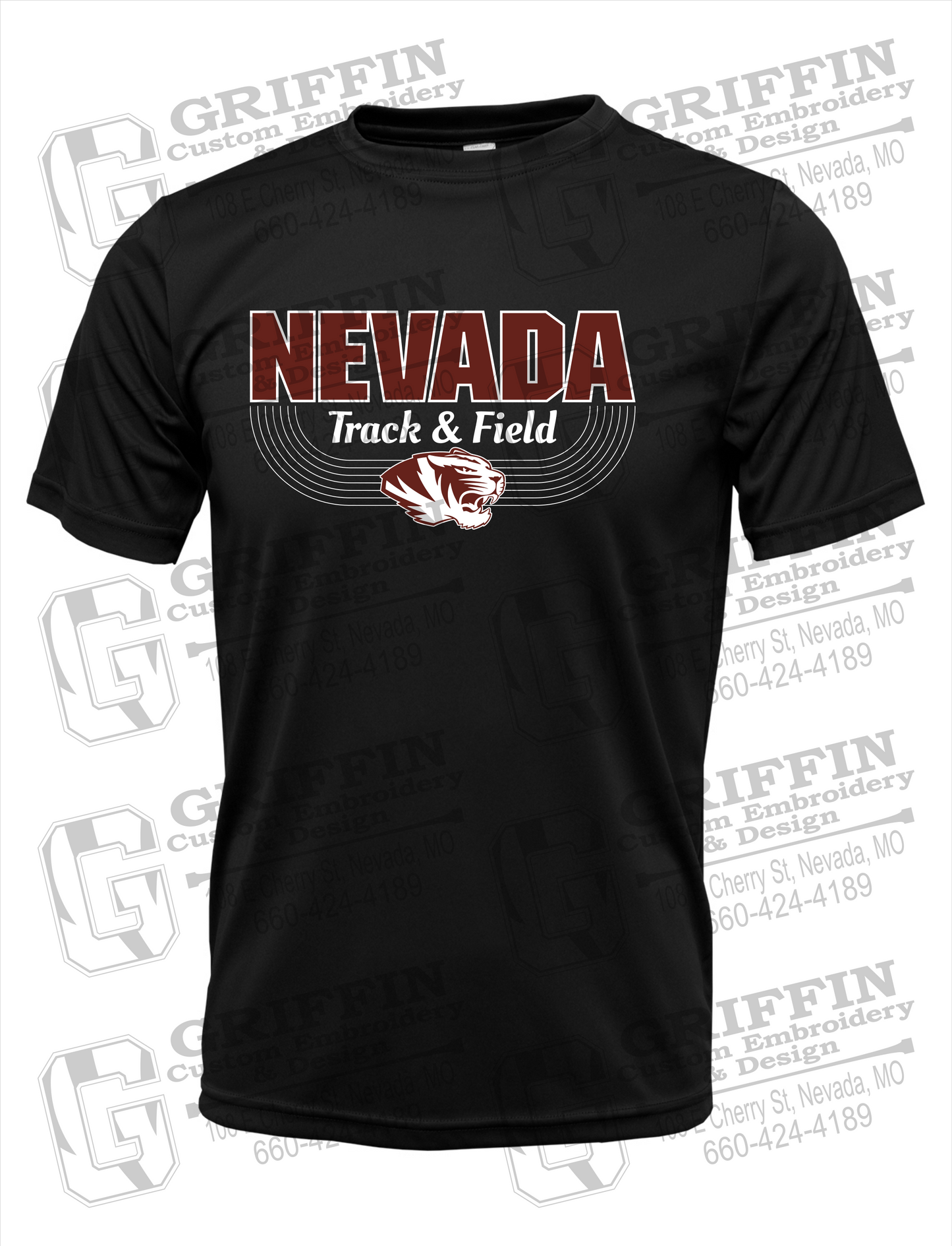 Dry-Fit Short Sleeve T-Shirt - Track & Field - Nevada Tigers 24-R