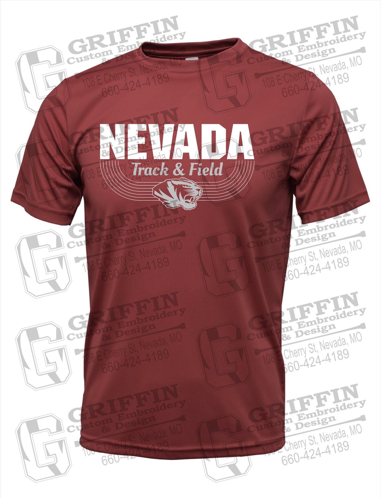 Dry-Fit Short Sleeve T-Shirt - Track & Field - Nevada Tigers 24-R