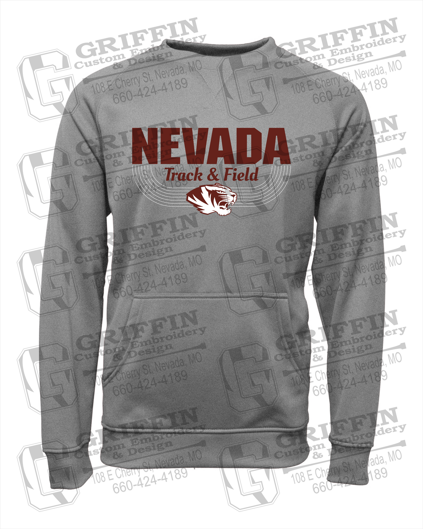 Performance Fleece Sweatshirt - Track & Field - Nevada Tigers 24-R