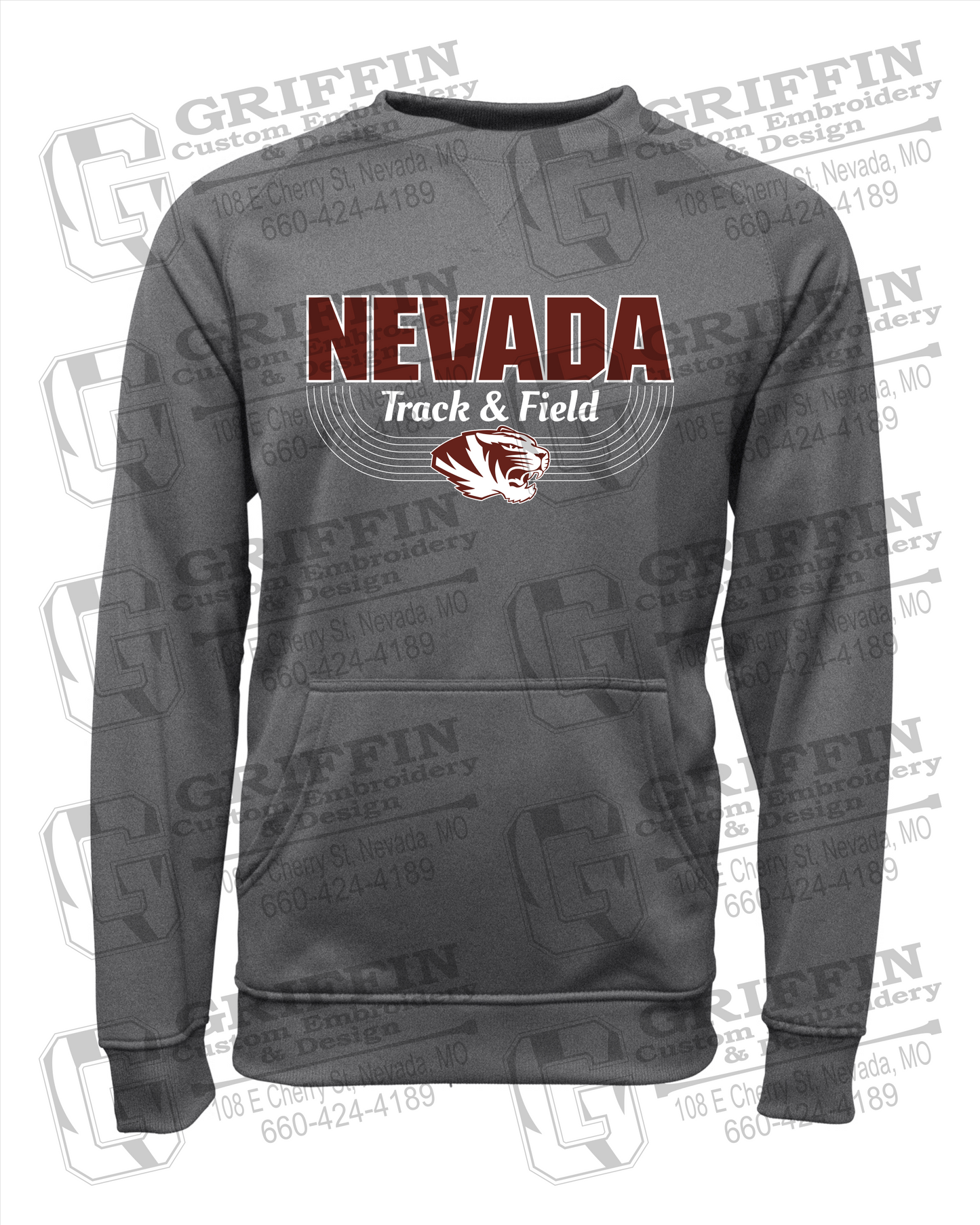 Performance Fleece Sweatshirt - Track & Field - Nevada Tigers 24-R