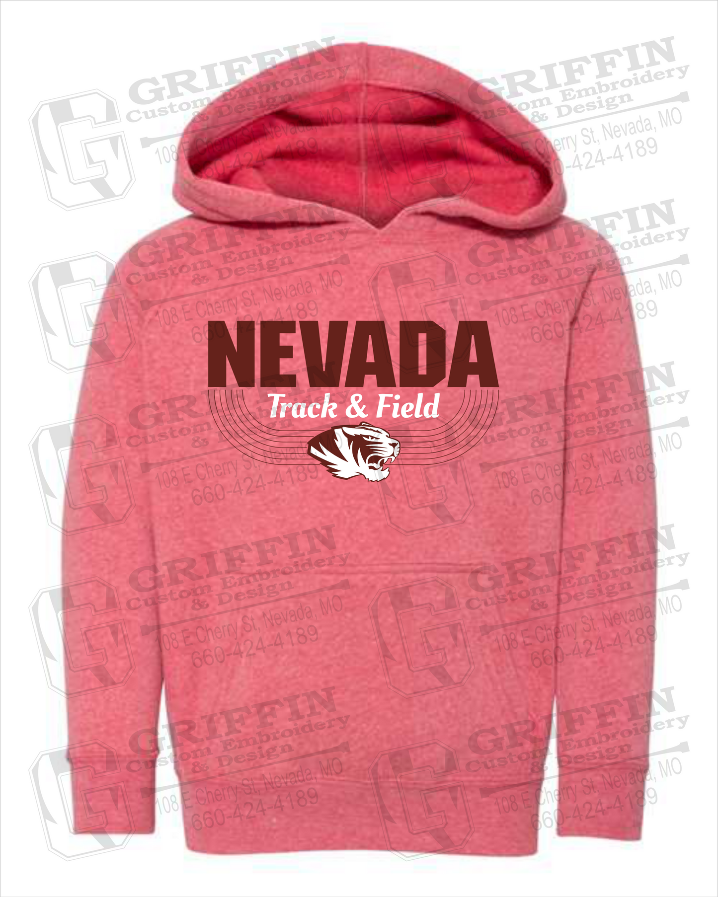 Nevada Tigers 24-R Toddler Hoodie - Track & Field