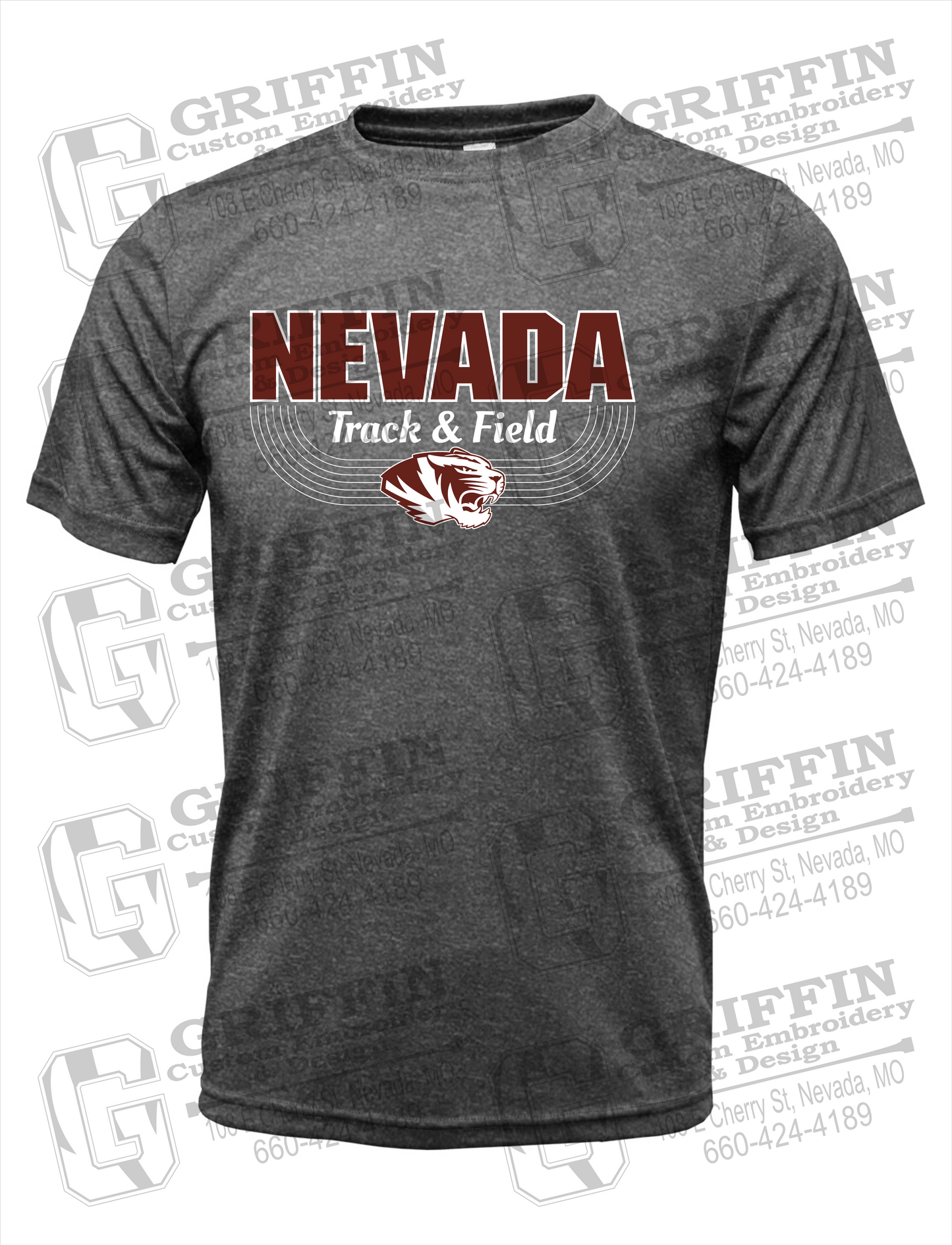 Dry-Fit Short Sleeve T-Shirt - Track & Field - Nevada Tigers 24-R