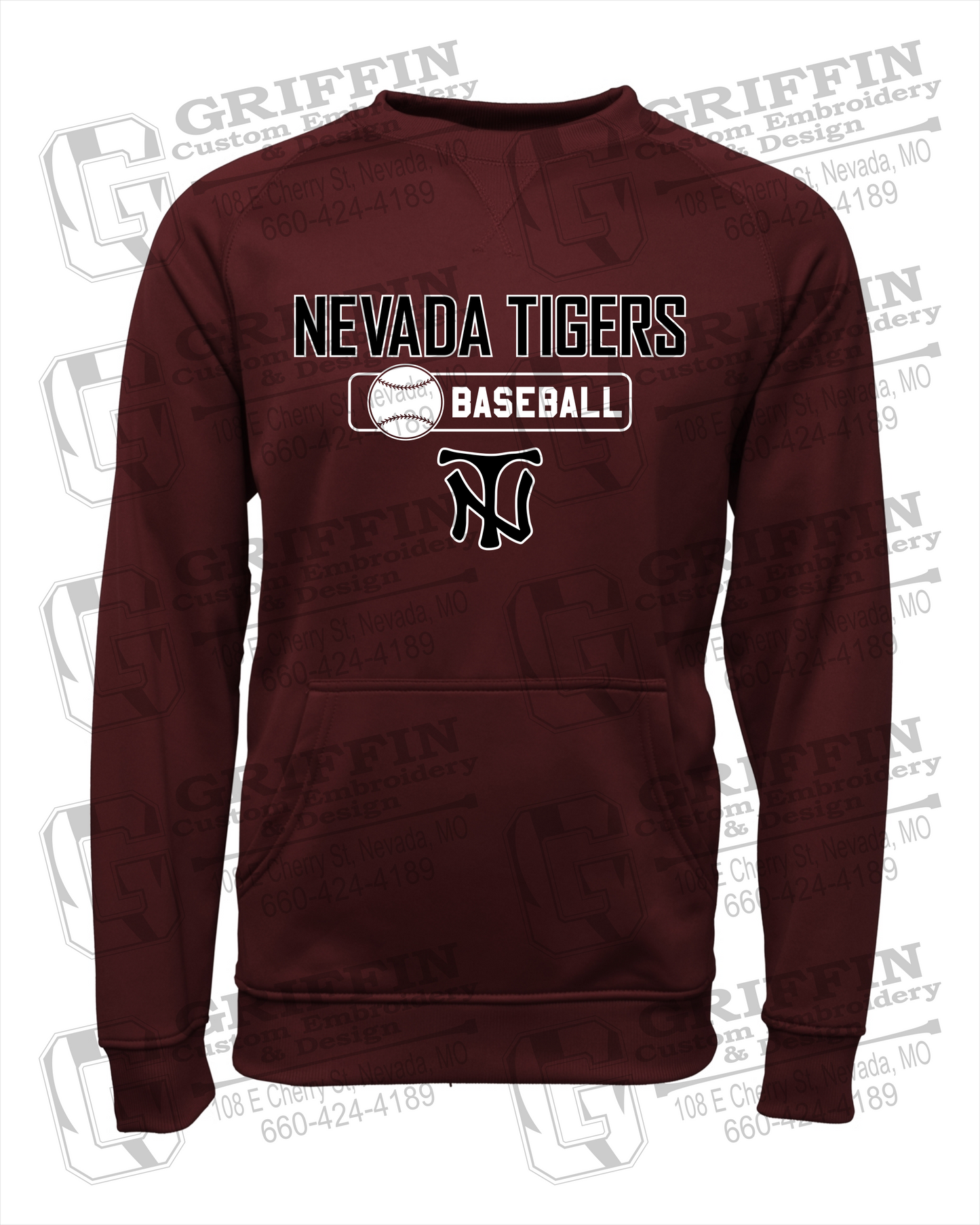 Performance Fleece Sweatshirt - Baseball - Nevada Tigers 24-S