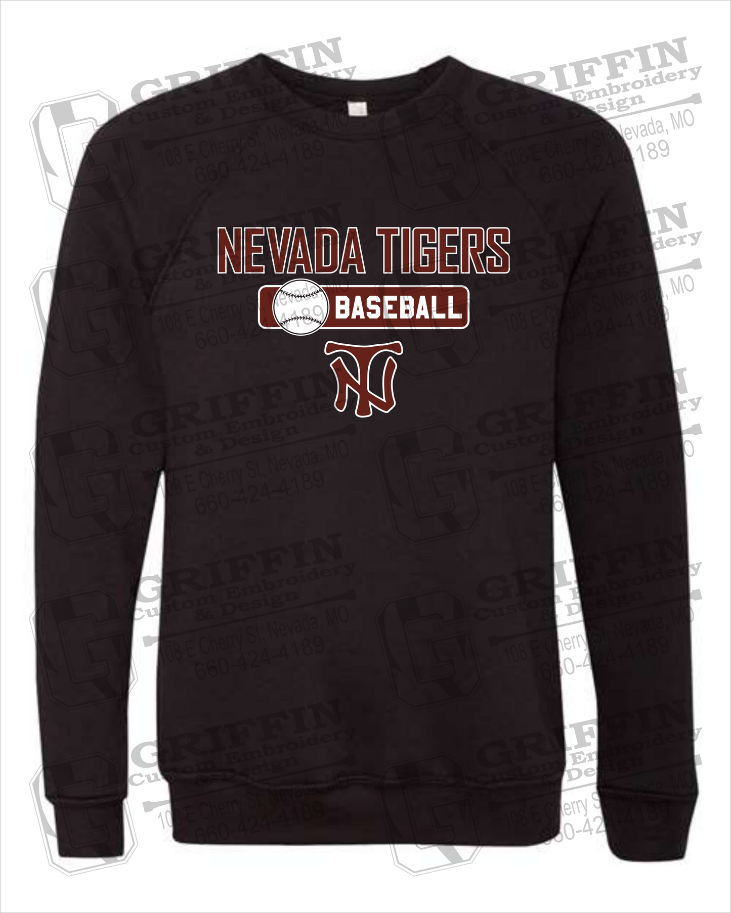 Sponge Fleece Sweatshirt - Baseball - Nevada Tigers 24-S
