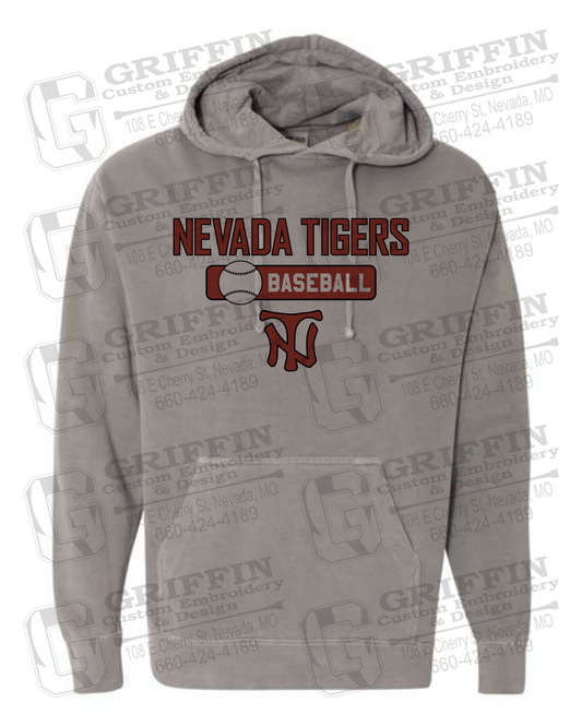 Comfort Colors Hoodie - Baseball - Nevada Tigers 24-S