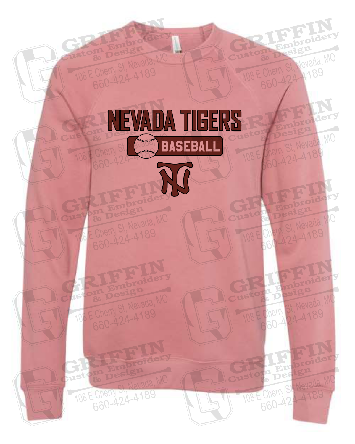 Sponge Fleece Sweatshirt - Baseball - Nevada Tigers 24-S