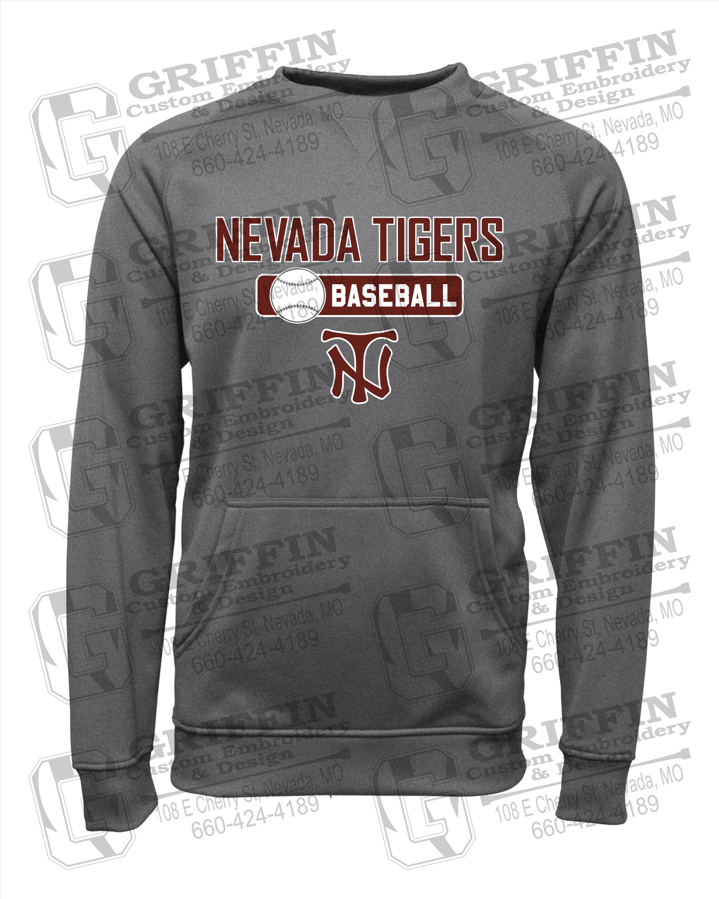 Performance Fleece Sweatshirt - Baseball - Nevada Tigers 24-S