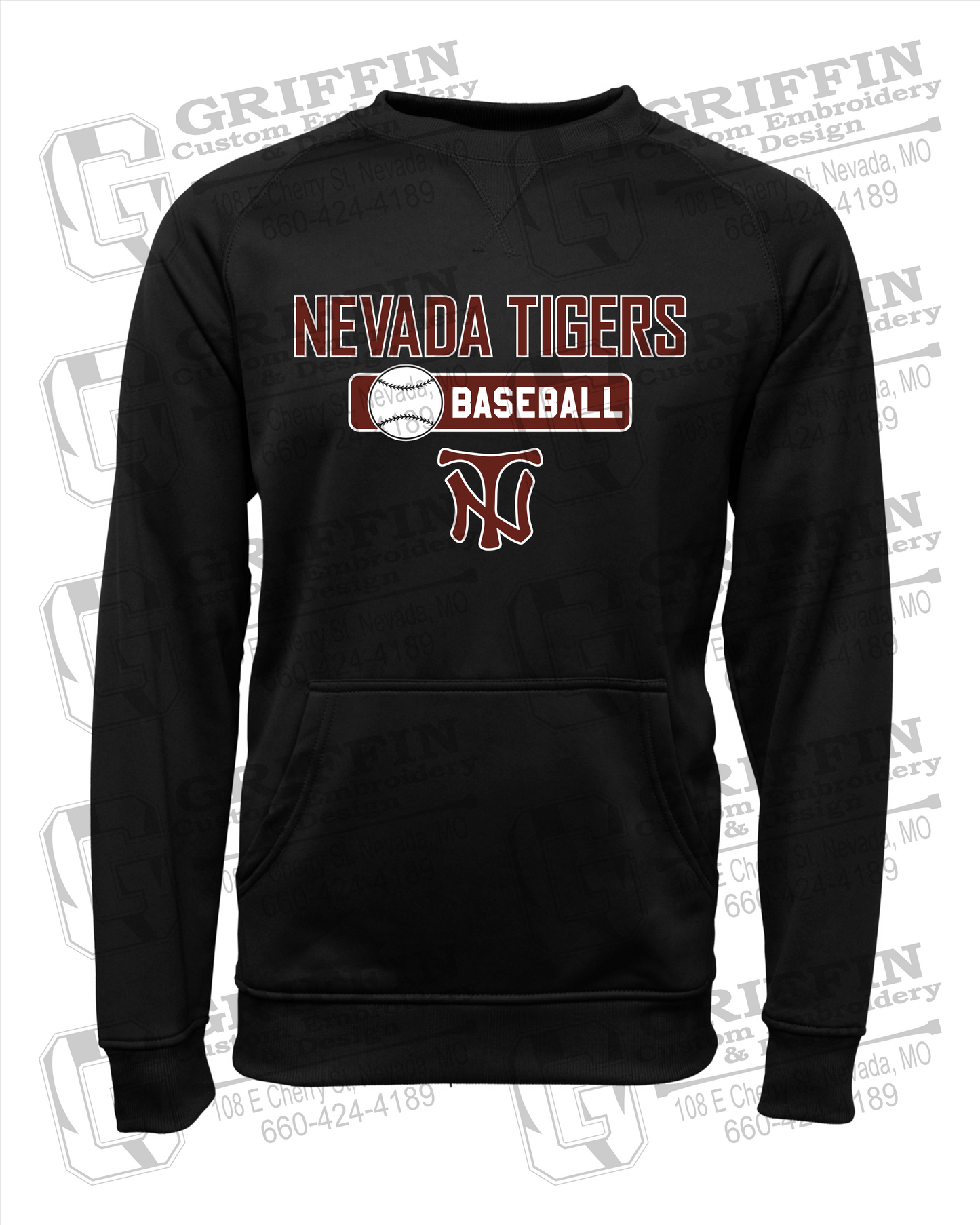Performance Fleece Sweatshirt - Baseball - Nevada Tigers 24-S