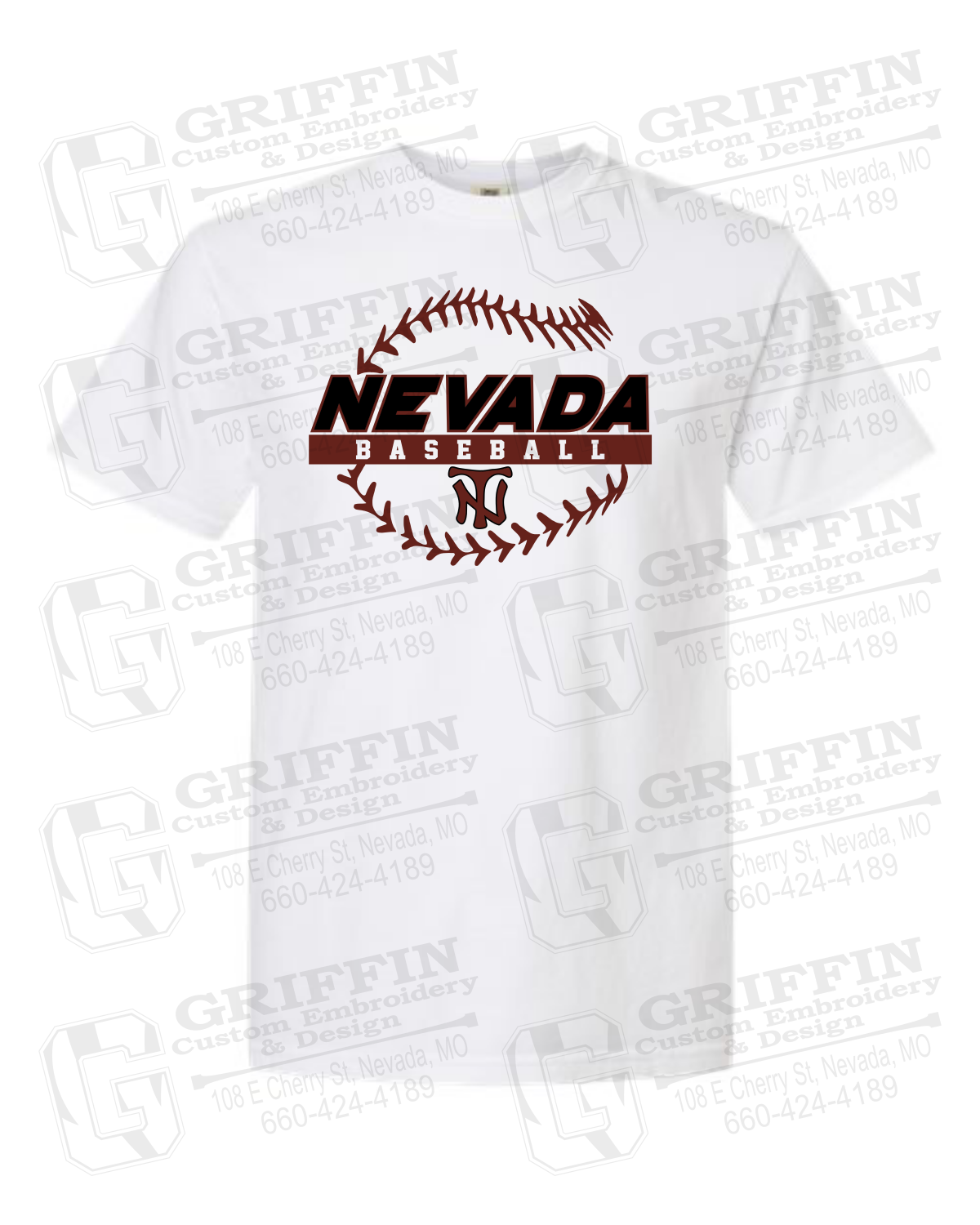 Comfort Colors Short Sleeve T-Shirt - Baseball - Nevada Tigers 24-T