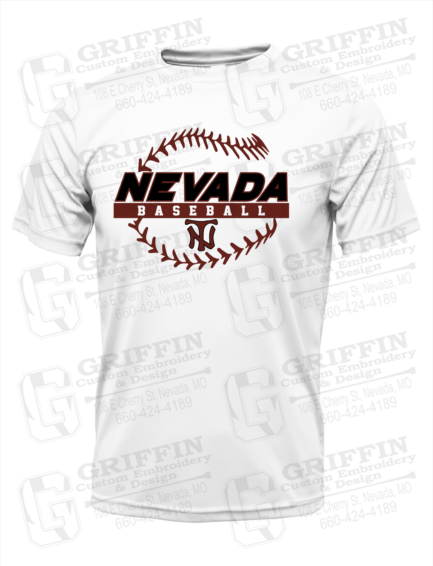 Dry-Fit Short Sleeve T-Shirt - Baseball - Nevada Tigers 24-T