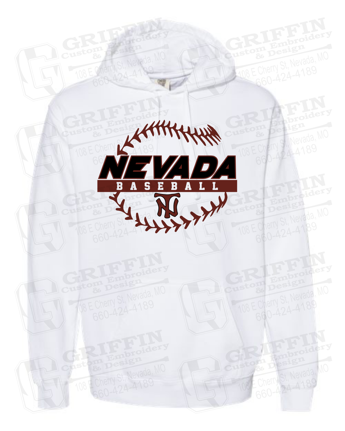 Comfort Colors Hoodie - Baseball - Nevada Tigers 24-T