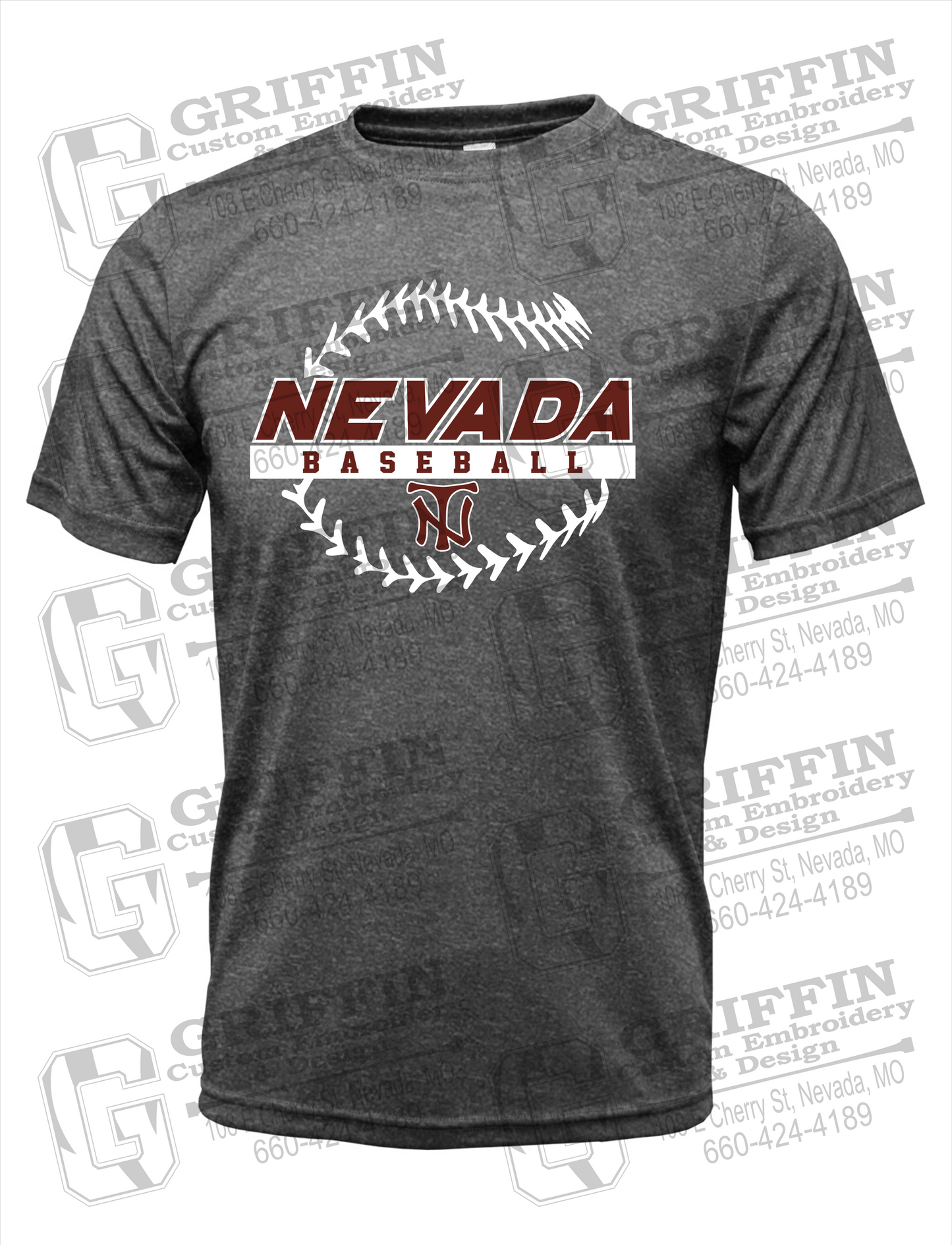 Dry-Fit Short Sleeve T-Shirt - Baseball - Nevada Tigers 24-T