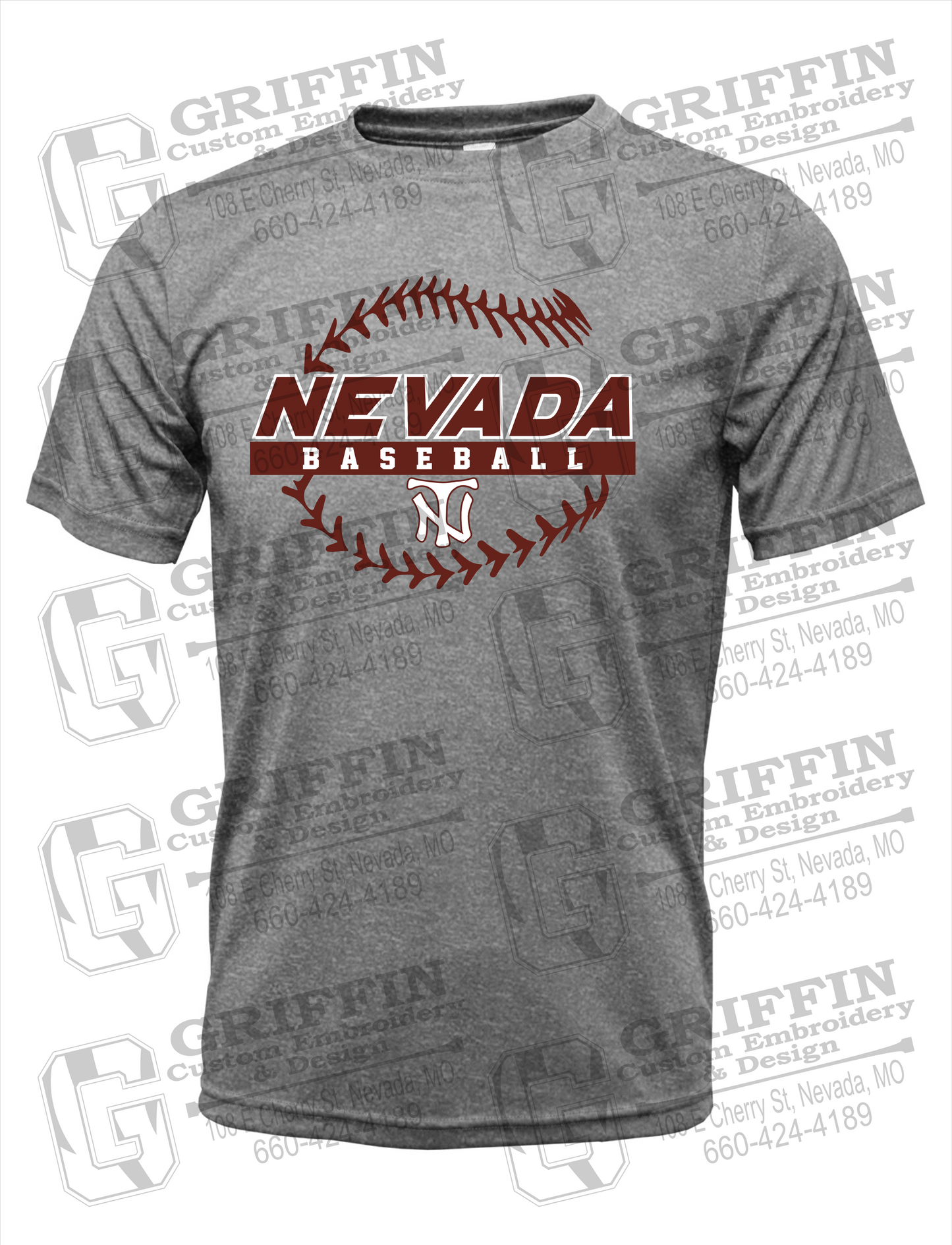 Dry-Fit Short Sleeve T-Shirt - Baseball - Nevada Tigers 24-T