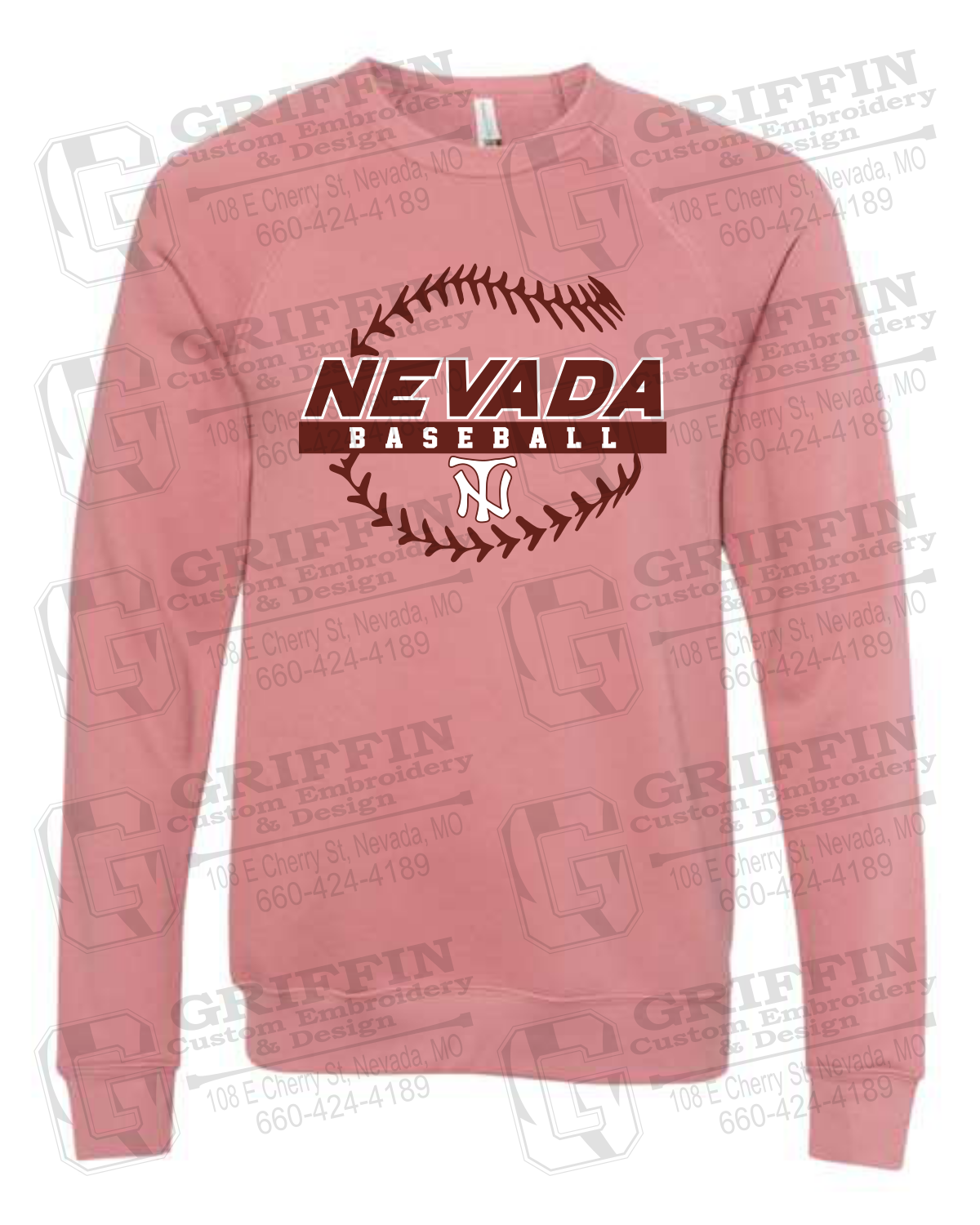 Sponge Fleece Sweatshirt - Baseball - Nevada Tigers 24-T