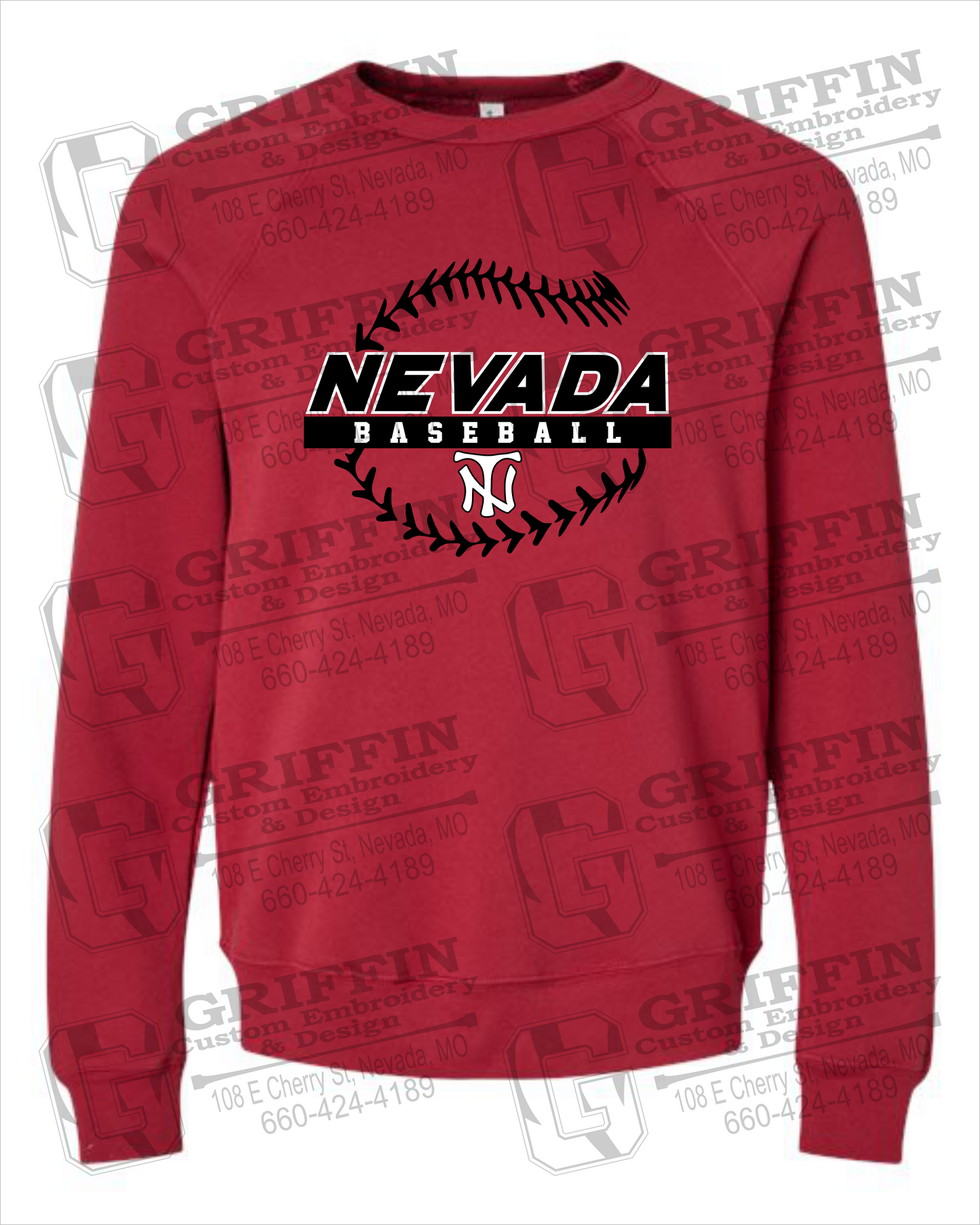 Sponge Fleece Sweatshirt - Baseball - Nevada Tigers 24-T