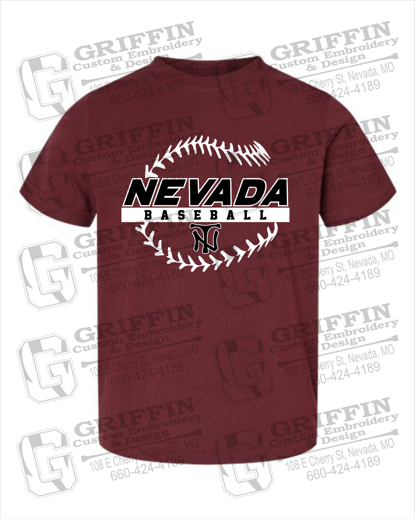 Toddler/Infant Cotton T-Shirt - Baseball - Nevada Tigers 24-T