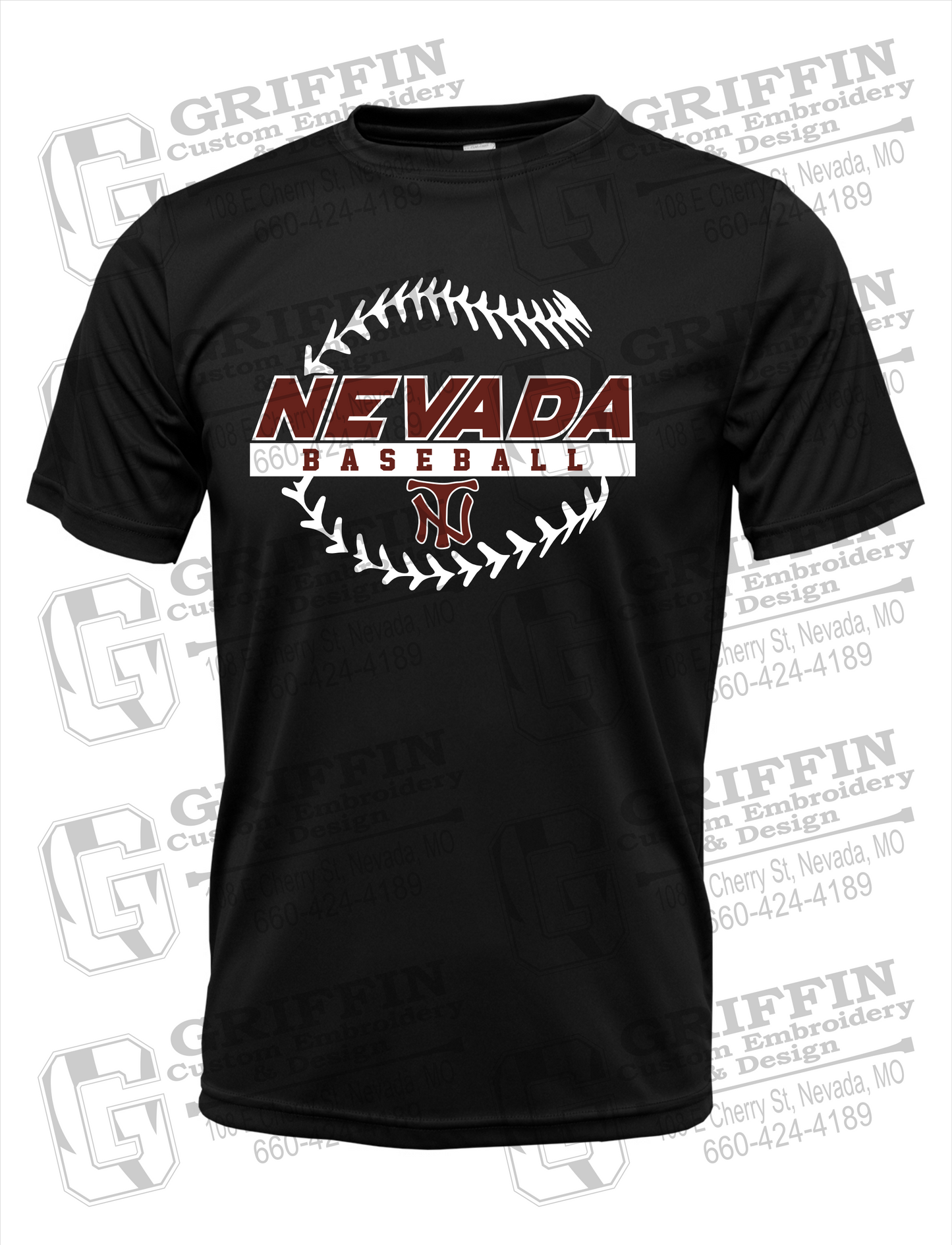 Dry-Fit Short Sleeve T-Shirt - Baseball - Nevada Tigers 24-T