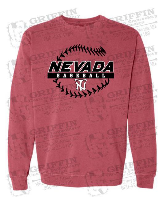 Comfort Colors Crewneck Sweatshirt - Baseball - Nevada Tigers 24-T