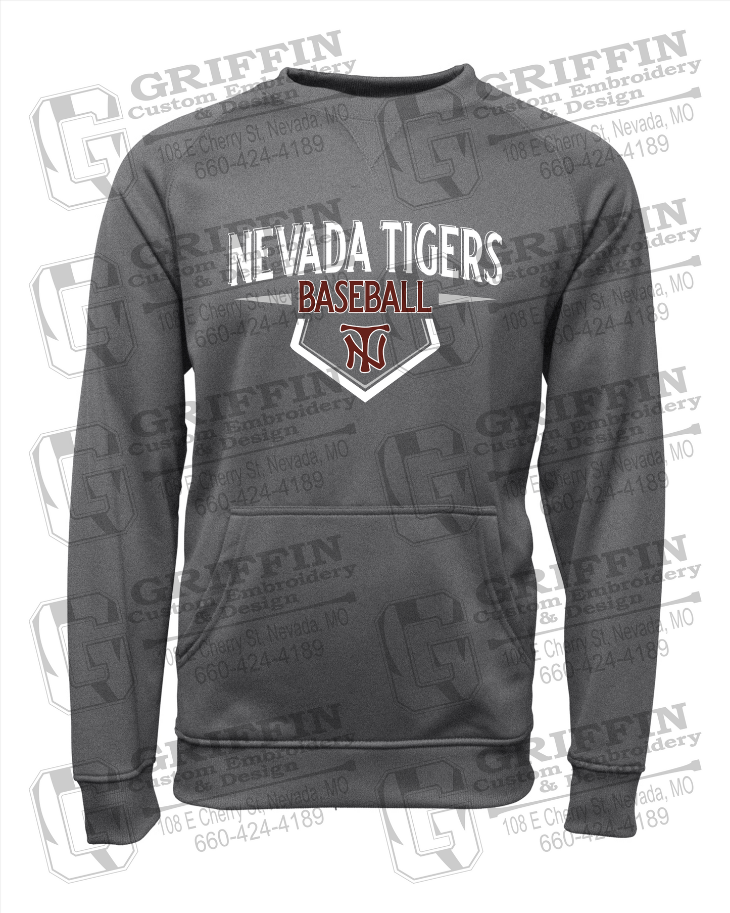 Performance Fleece Sweatshirt - Baseball - Nevada Tigers 24-W